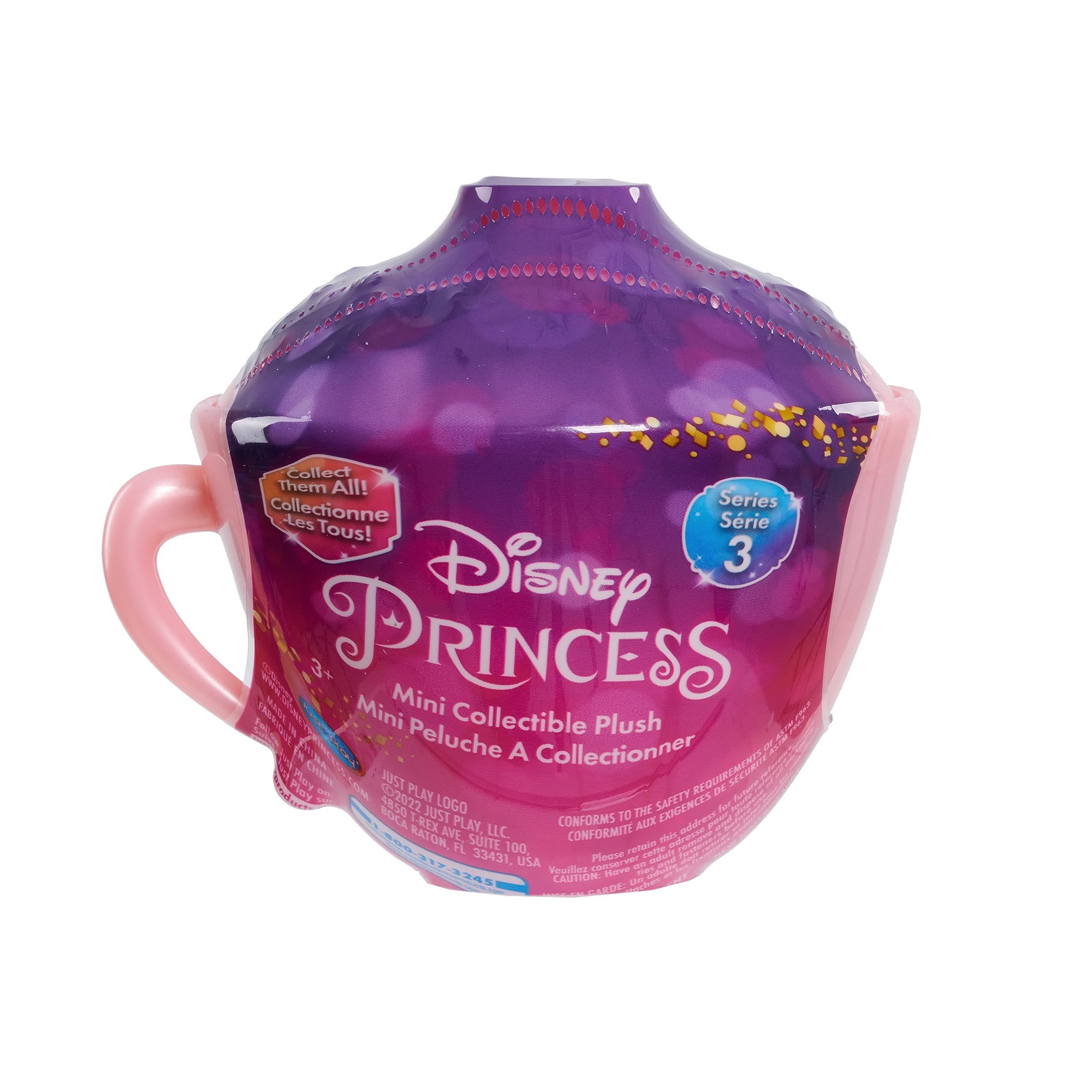Foto 8 pulgar | Minicápsula De Peluche Coleccionable Con Forma De Taza De Té Disney Princess - Venta Internacional.