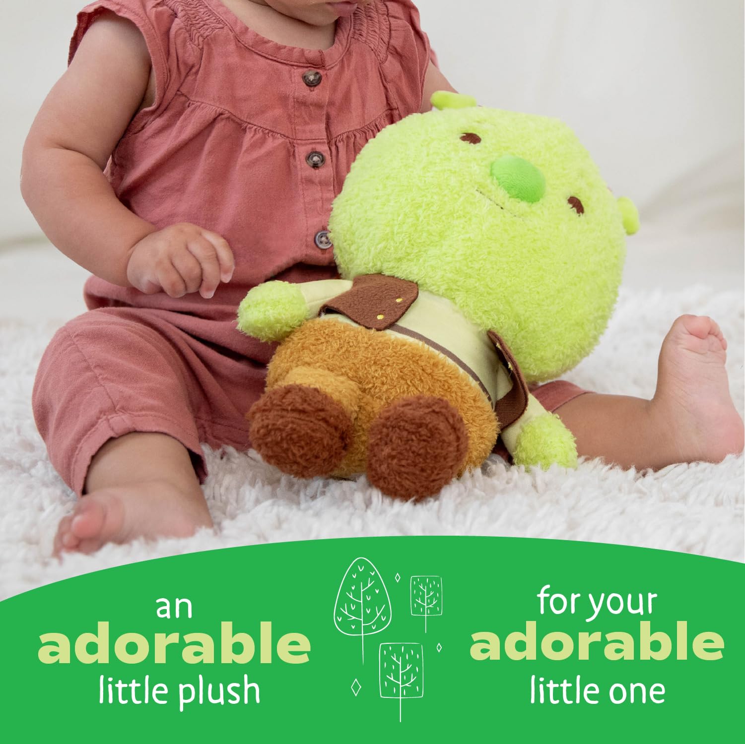 Foto 5 | Peluche De Peluche Kids Preferred Shrek Cuteeze De 30 Cm Con Sonido - Venta Internacional.
