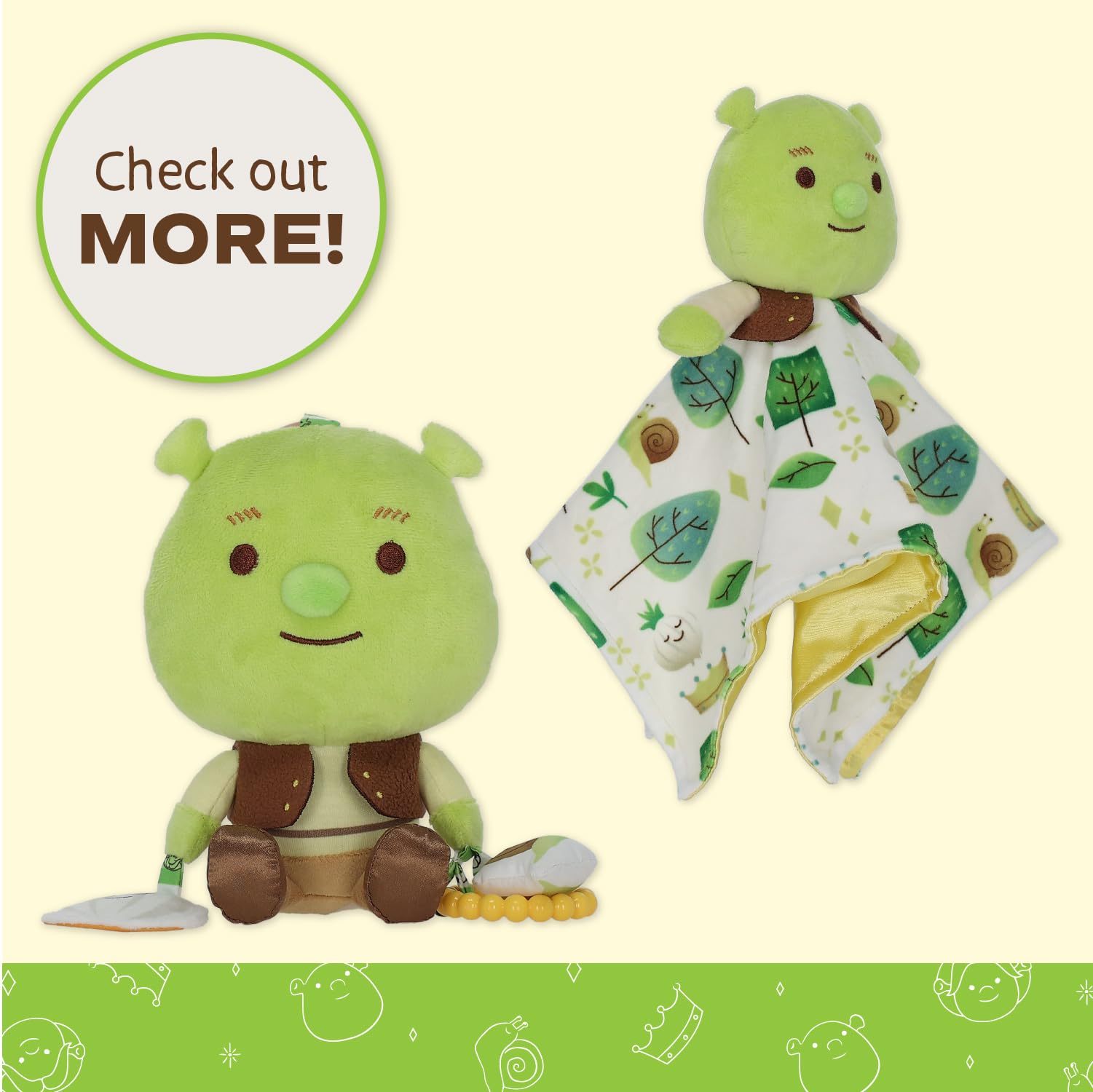 Foto 7 pulgar | Peluche De Peluche Kids Preferred Shrek Cuteeze De 30 Cm Con Sonido - Venta Internacional.
