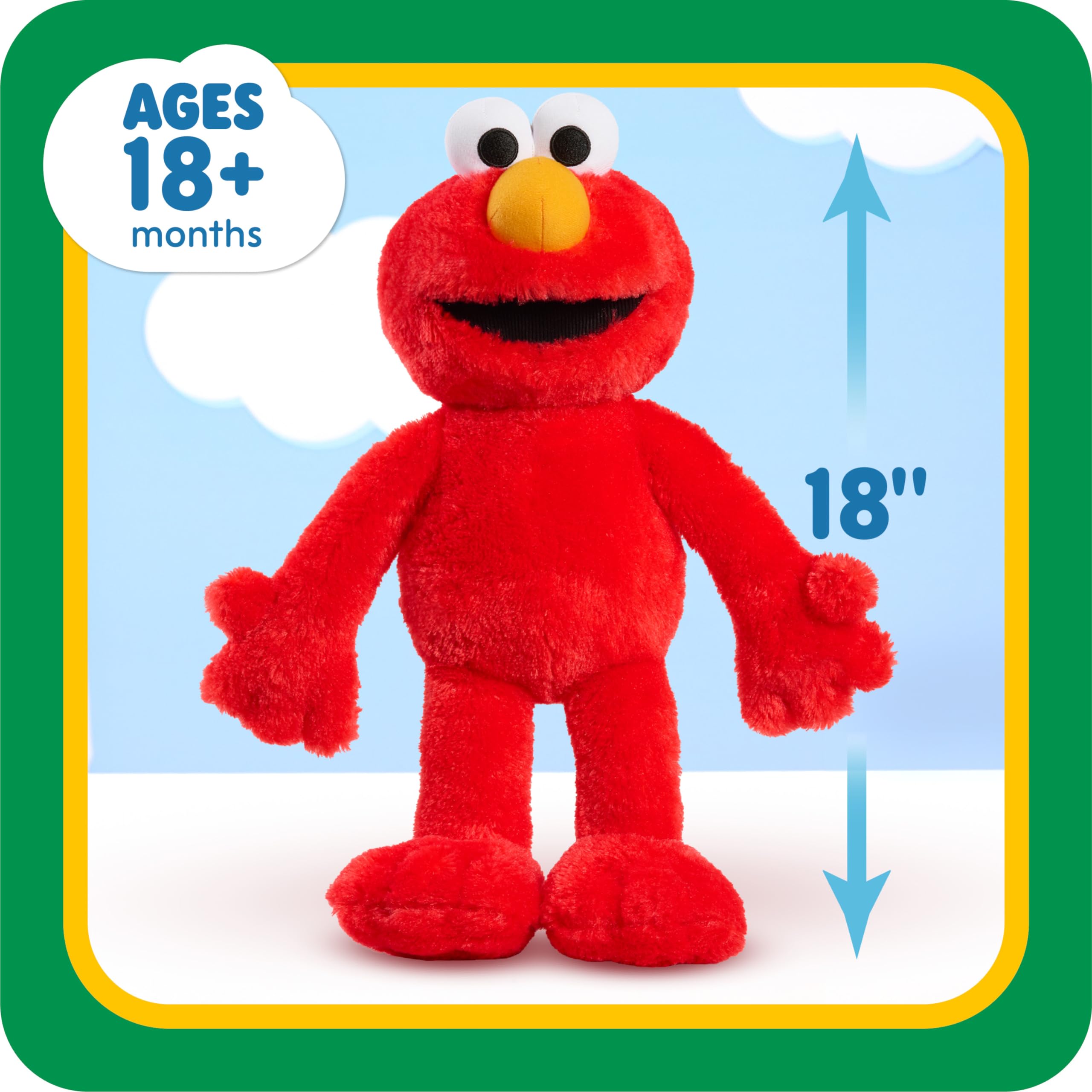 Foto 4 pulgar | Muñeco De Peluche Just Play Sesame Street Big Hugs Elmo De 45 Cm Para Niños De 18 Años O Más - Venta Internacional.