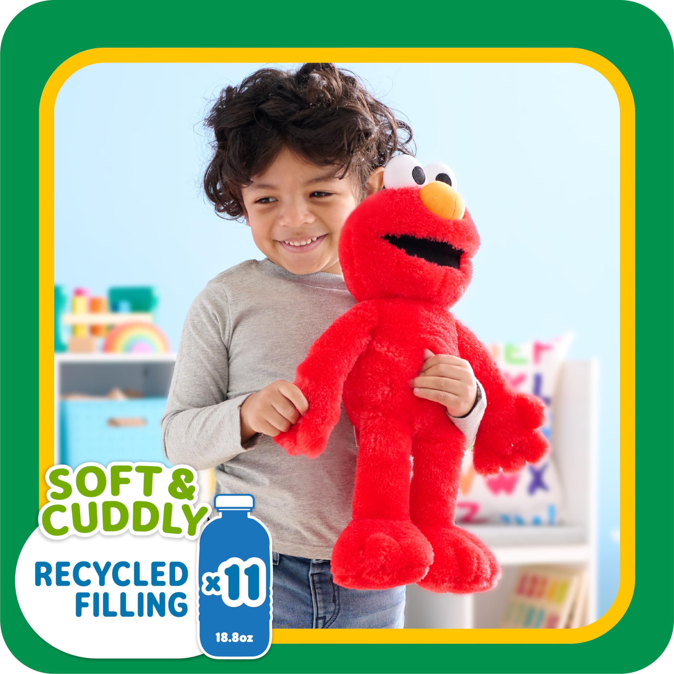 Foto 6 pulgar | Muñeco De Peluche Just Play Sesame Street Big Hugs Elmo De 45 Cm Para Niños De 18 Años O Más - Venta Internacional.