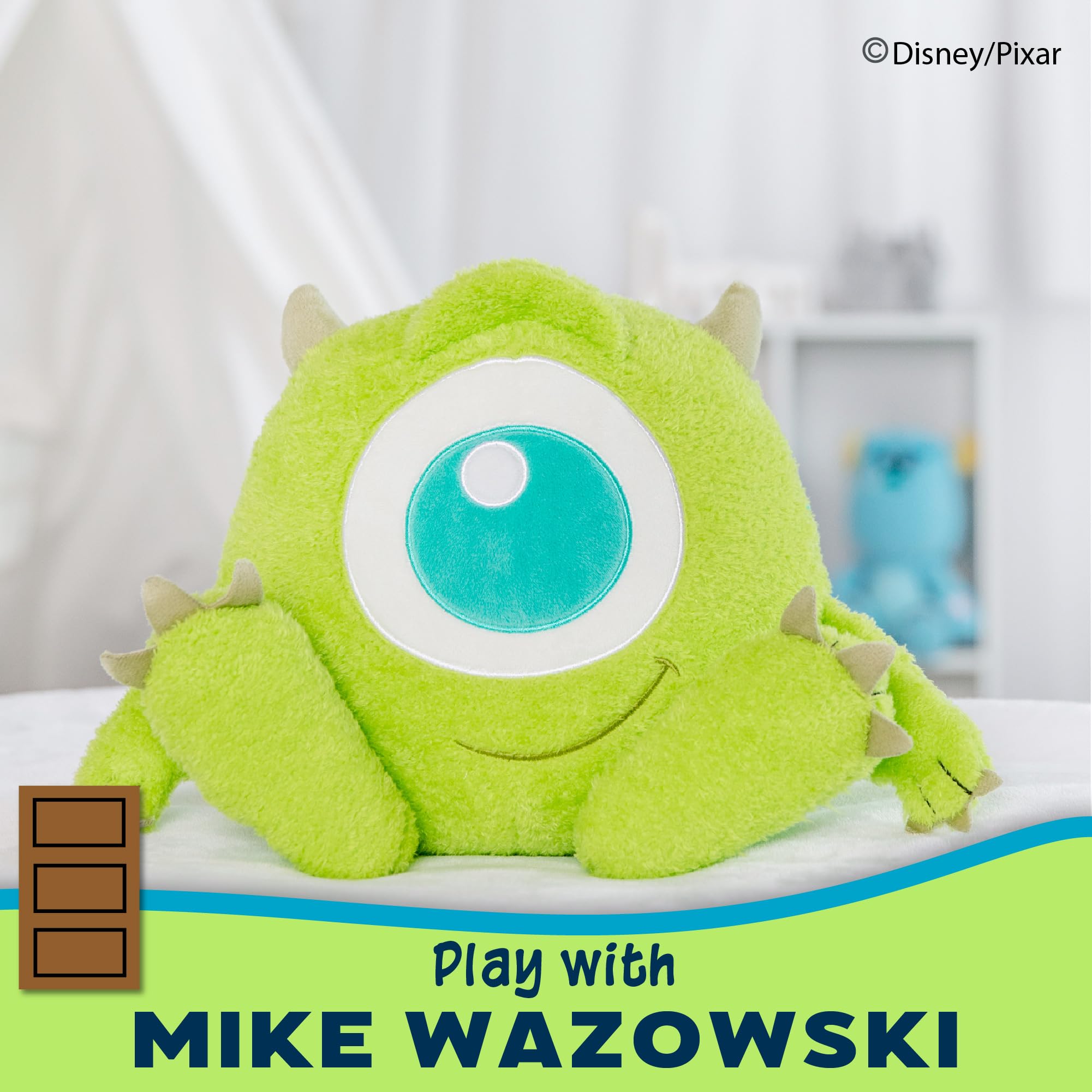 Foto 5 pulgar | Peluche Mike Wazowski Cuteeze De Disney Monsters Inc., 30 Cm - Venta Internacional.