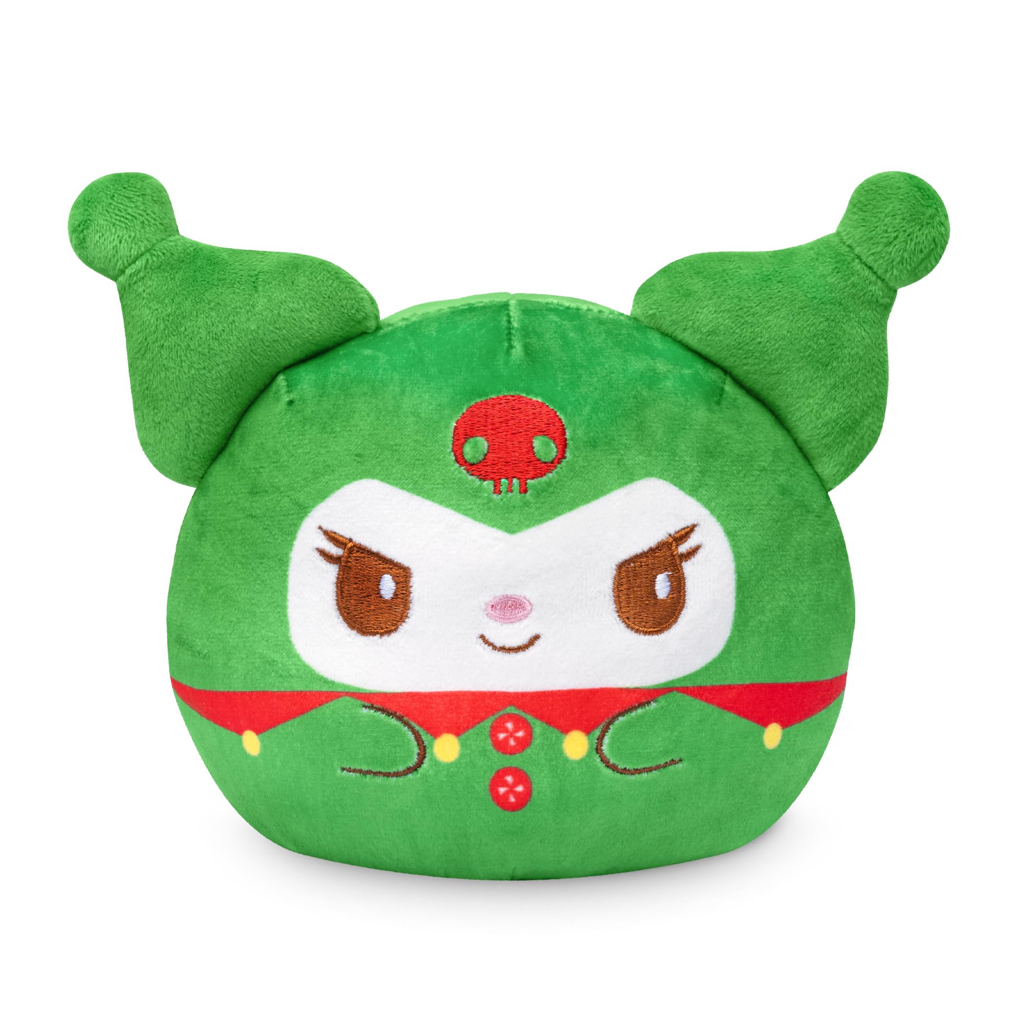 Foto 3 pulgar | Pushie Teeturtle Kuromi Christmas Reversible 4 Pan De Jengibre - Venta Internacional.