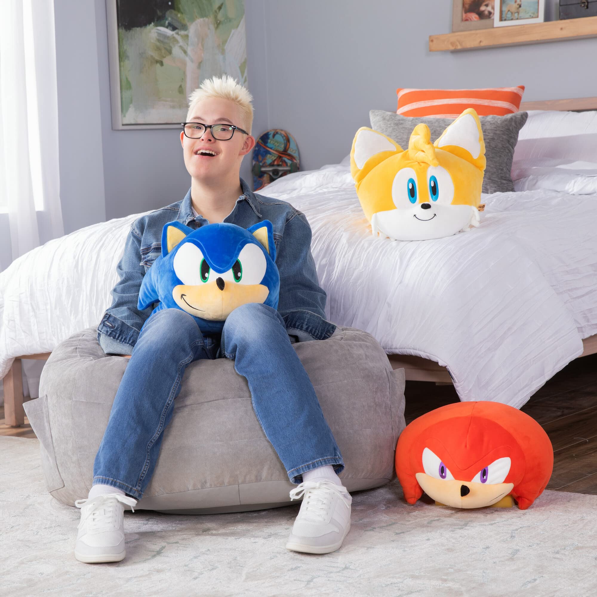 Foto 8 pulgar | Peluche Club Mocchi-mocchi Sonic The Hedgehog 38 Cm - Venta Internacional.