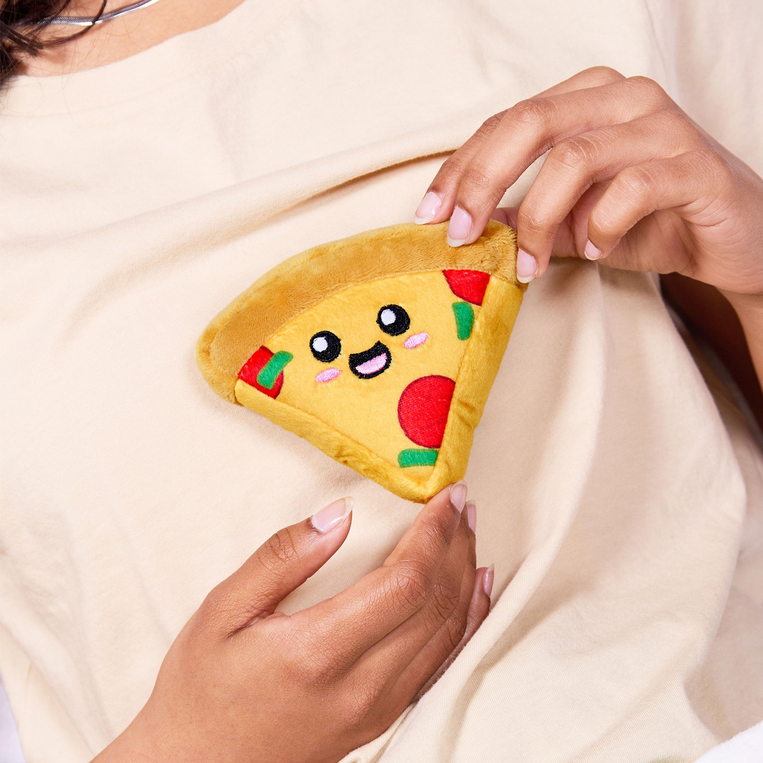 Foto 4 pulgar | Plush Pizza ¿qué Memes? Pizza De Apoyo Emocional - Venta Internacional.