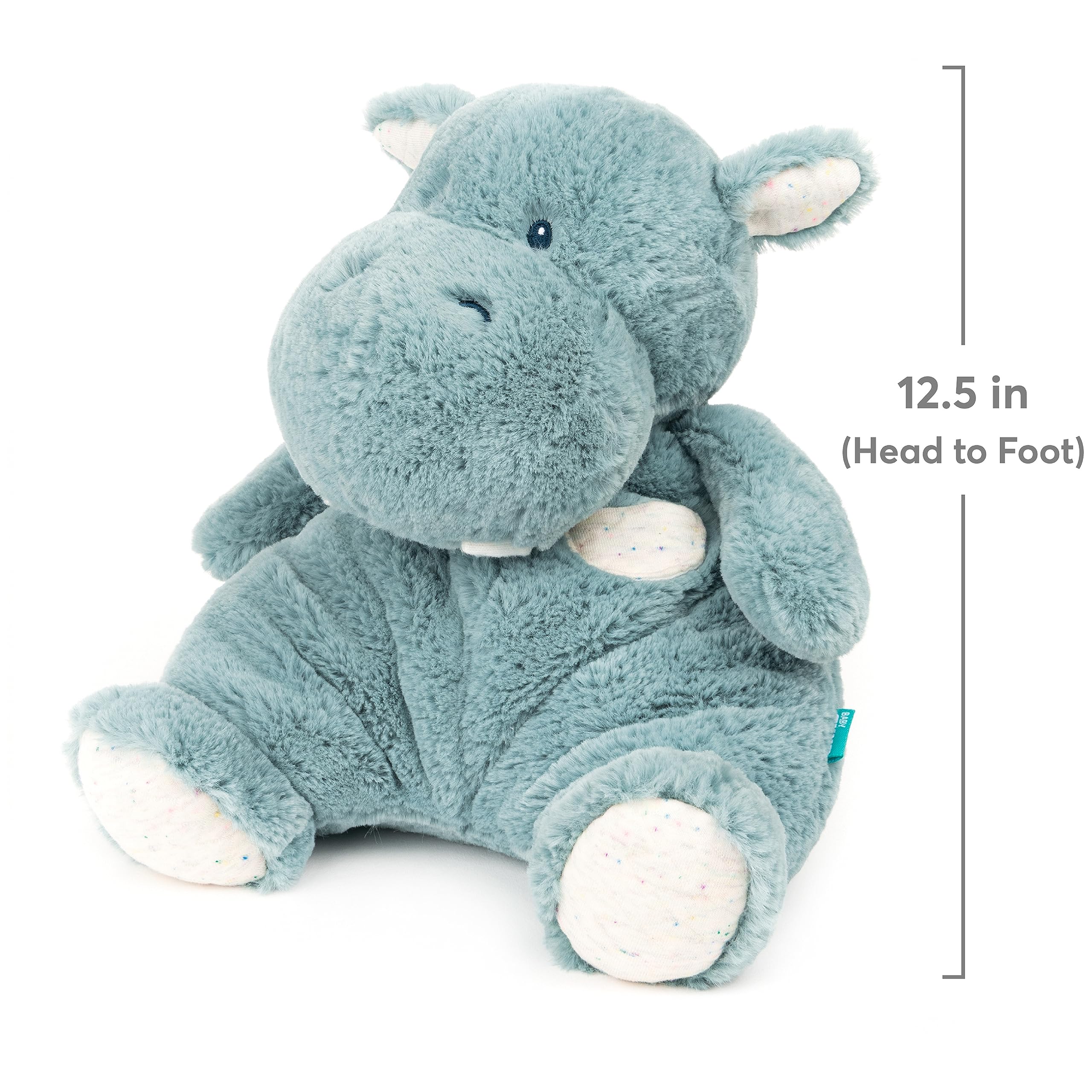 Foto 6 pulgar | Peluche De Peluche Gund Baby Oh So Snuggly Hippo Teal - Venta Internacional.