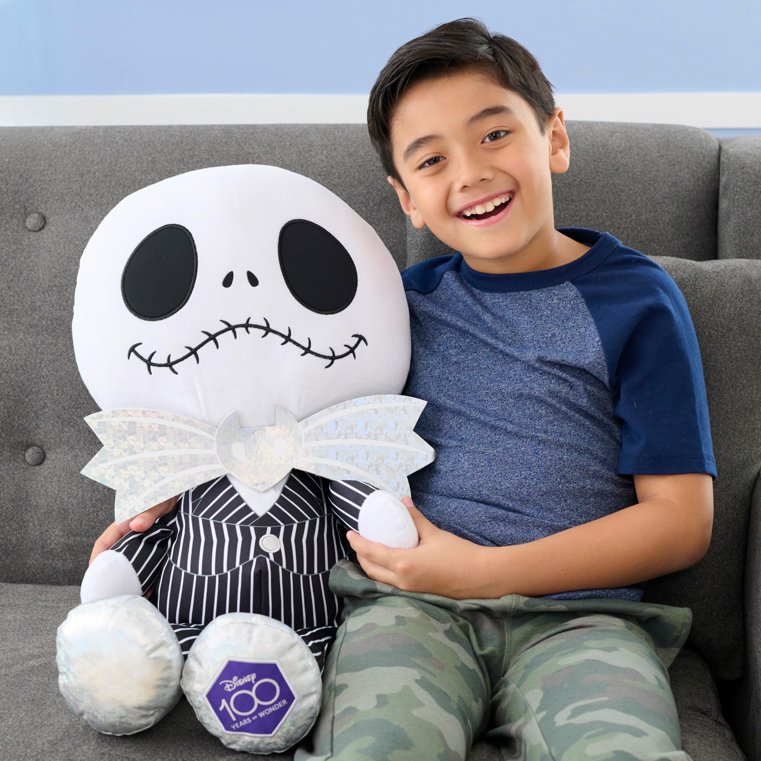 Foto 3 pulgar | Muñeco De Peluche Just Play Disney Jack Skellington De 76 Cm - Venta Internacional.