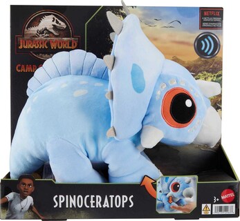 Foto 6 | Dinosaurio De Peluche Mattel Jurassic World Camp Cretácico, 33 Cm - Venta Internacional.