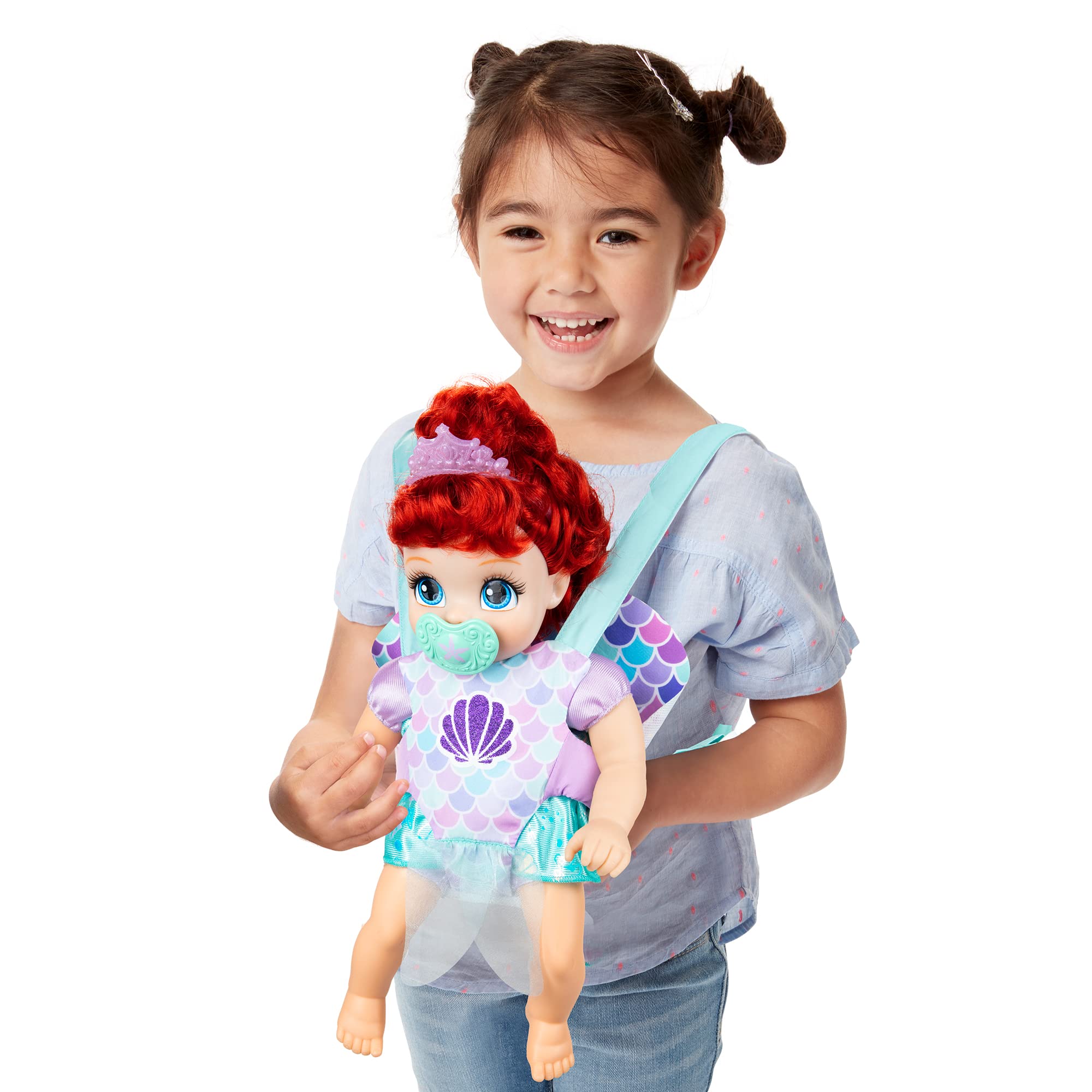 Foto 2 pulgar | Muñeca Disney Princess Ariel Deluxe Con Tiara, Portabebé Y Más - Venta Internacional.