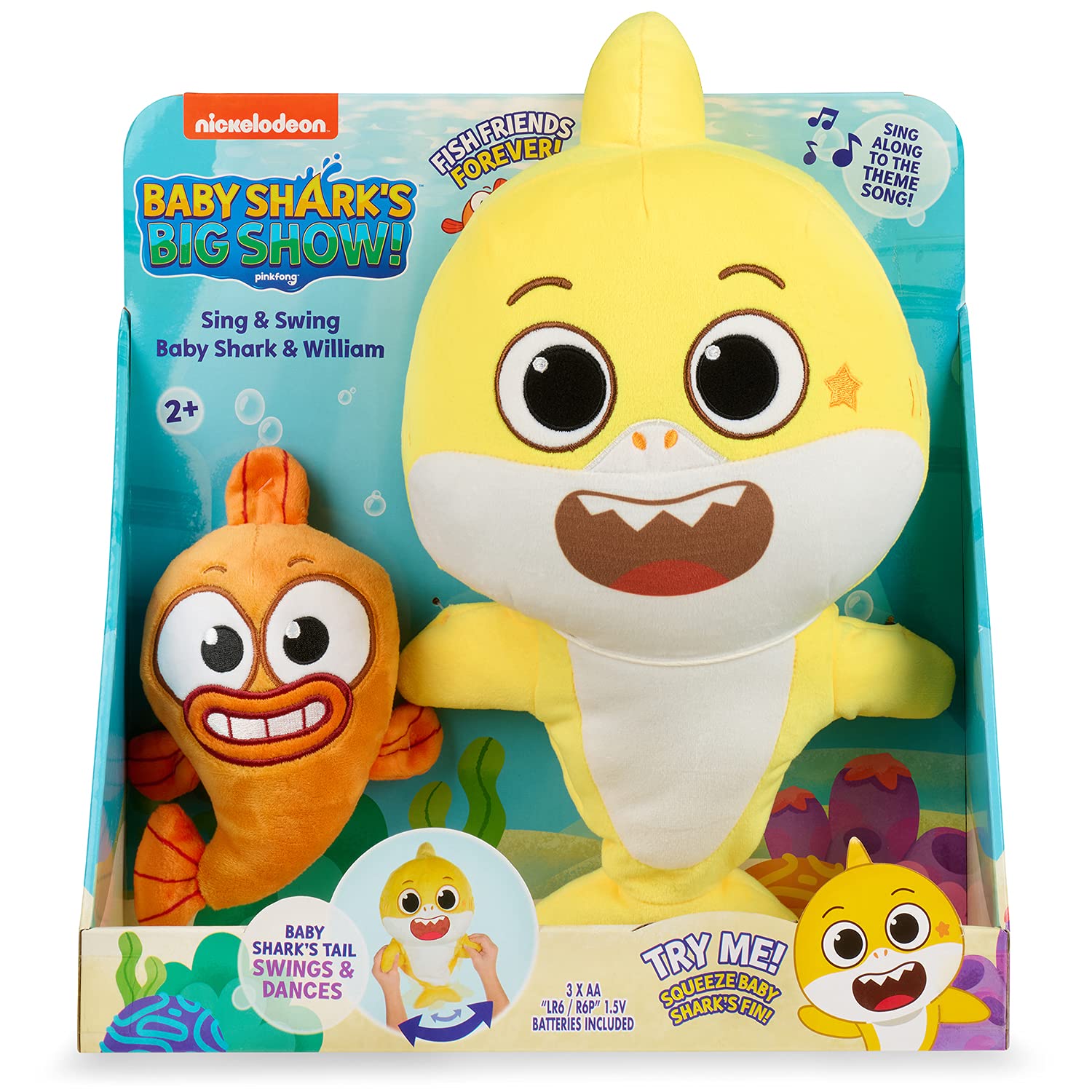 Foto 7 pulgar | Pack De 2 Juguetes De Peluche Musicales Baby Shark & William Sing & Swing - Venta Internacional.