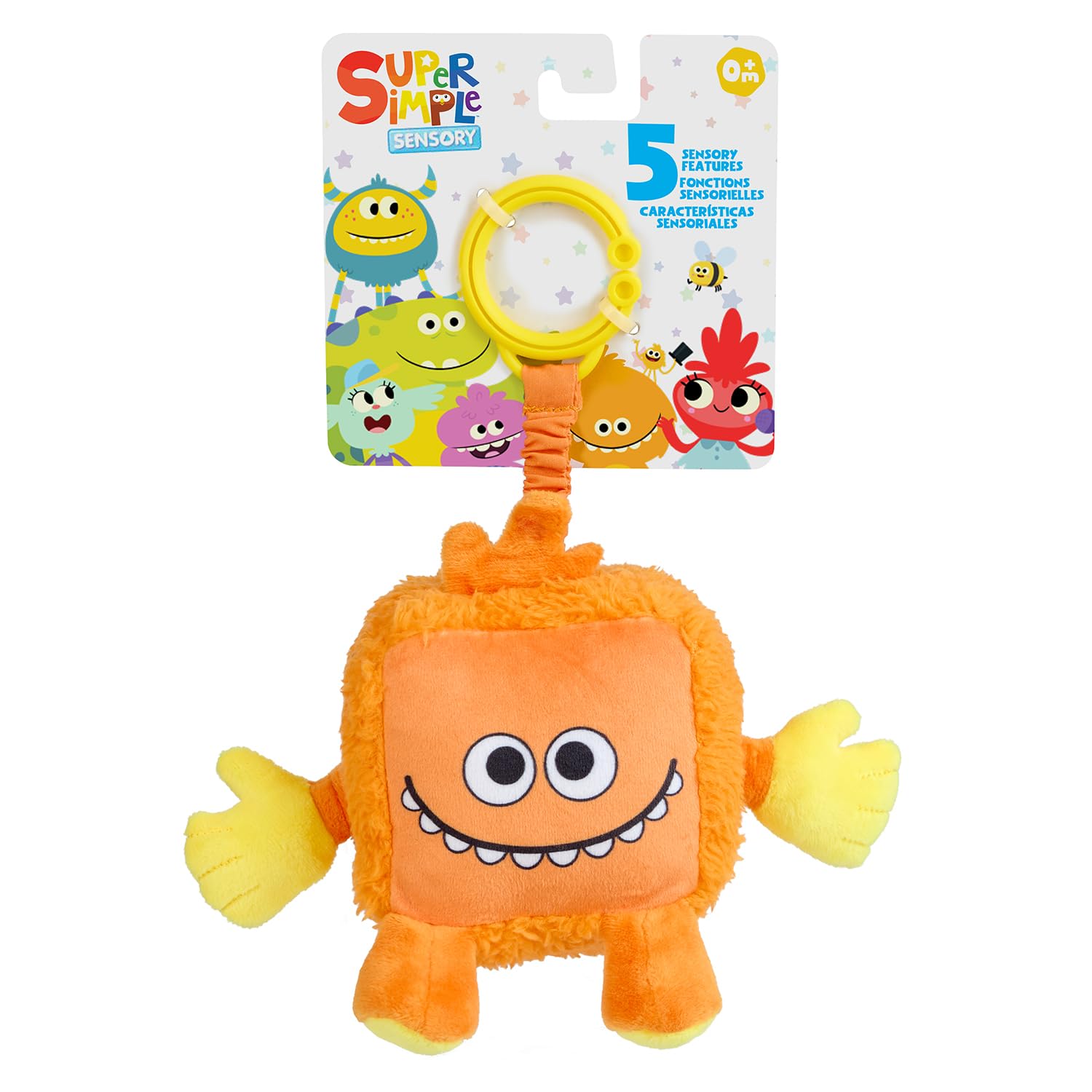 Foto 2 pulgar | Monstruos De Peluche Sensoriales Wowwee Super Simple Dewey Orange - Venta Internacional.