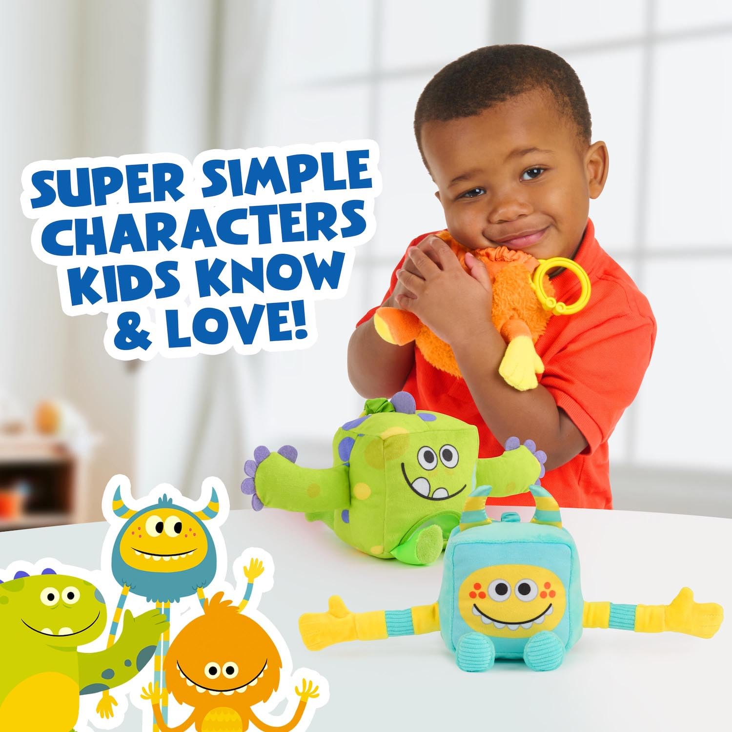 Foto 5 pulgar | Monstruos De Peluche Sensoriales Wowwee Super Simple Dewey Orange - Venta Internacional.