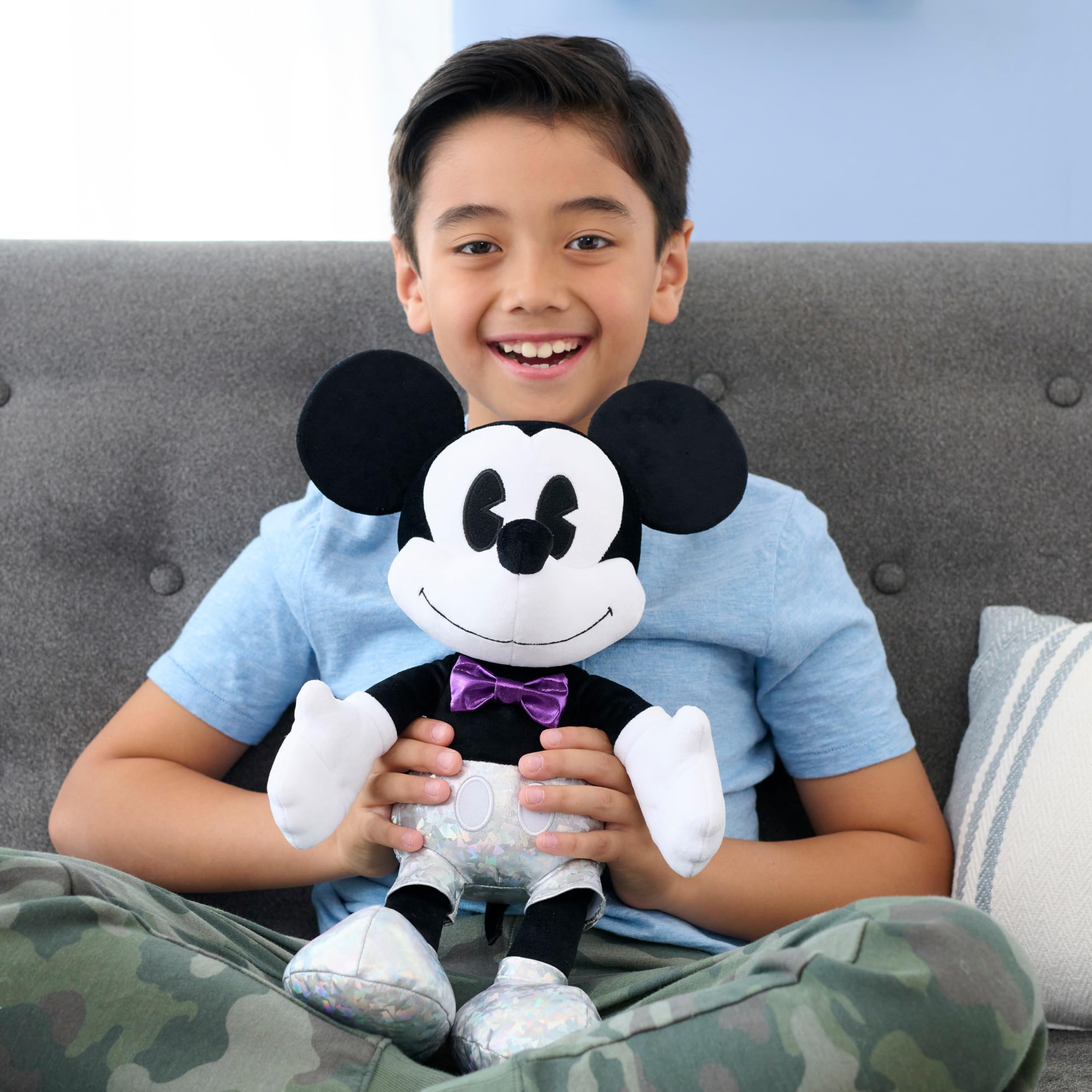 Foto 3 pulgar | Peluche De Peluche Just Play Disney Mickey Mouse, 48 Cm - Venta Internacional.