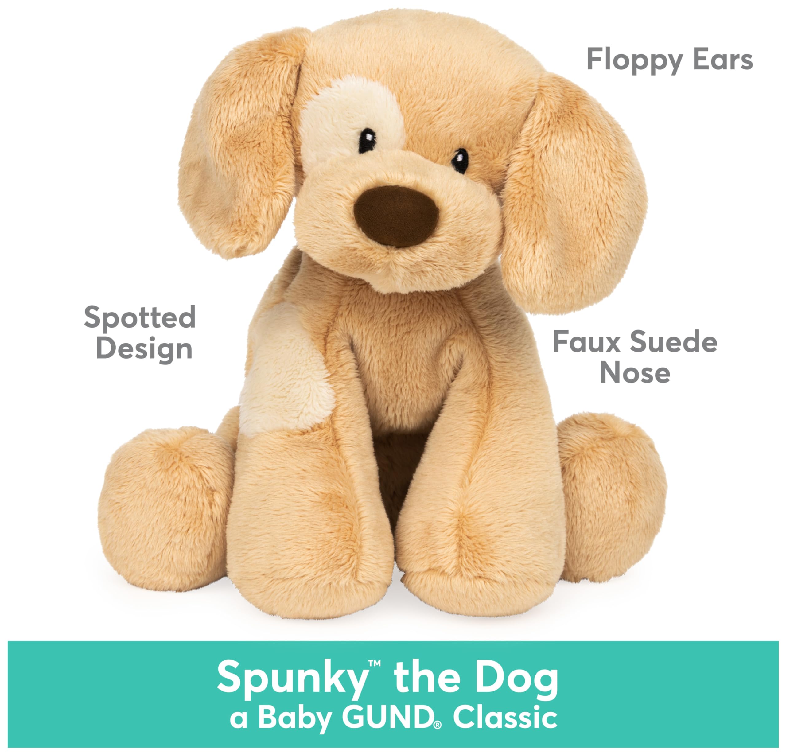 Foto 3 pulgar | Perrillo De Peluche Gund Baby Spunky Ladrando Con Sonido, 20 Cm - Venta Internacional.