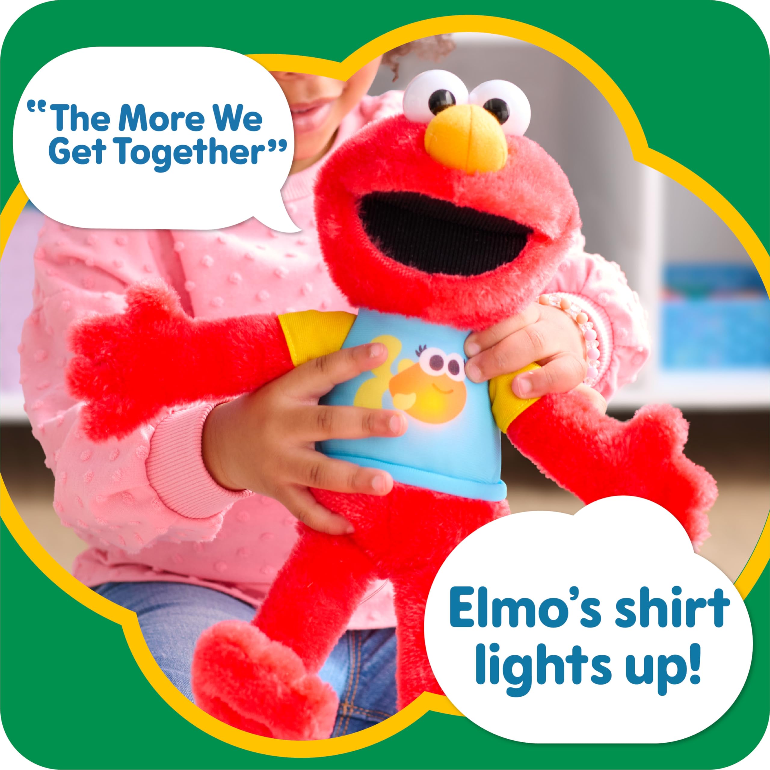 Foto 4 pulgar | Elmo De Peluche Just Play Sesame Street Para Cantar A Lo Largo De 33 Cm - Venta Internacional.