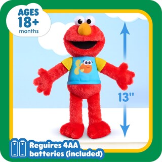 Foto 4 | Elmo De Peluche Just Play Sesame Street Para Cantar A Lo Largo De 33 Cm - Venta Internacional.
