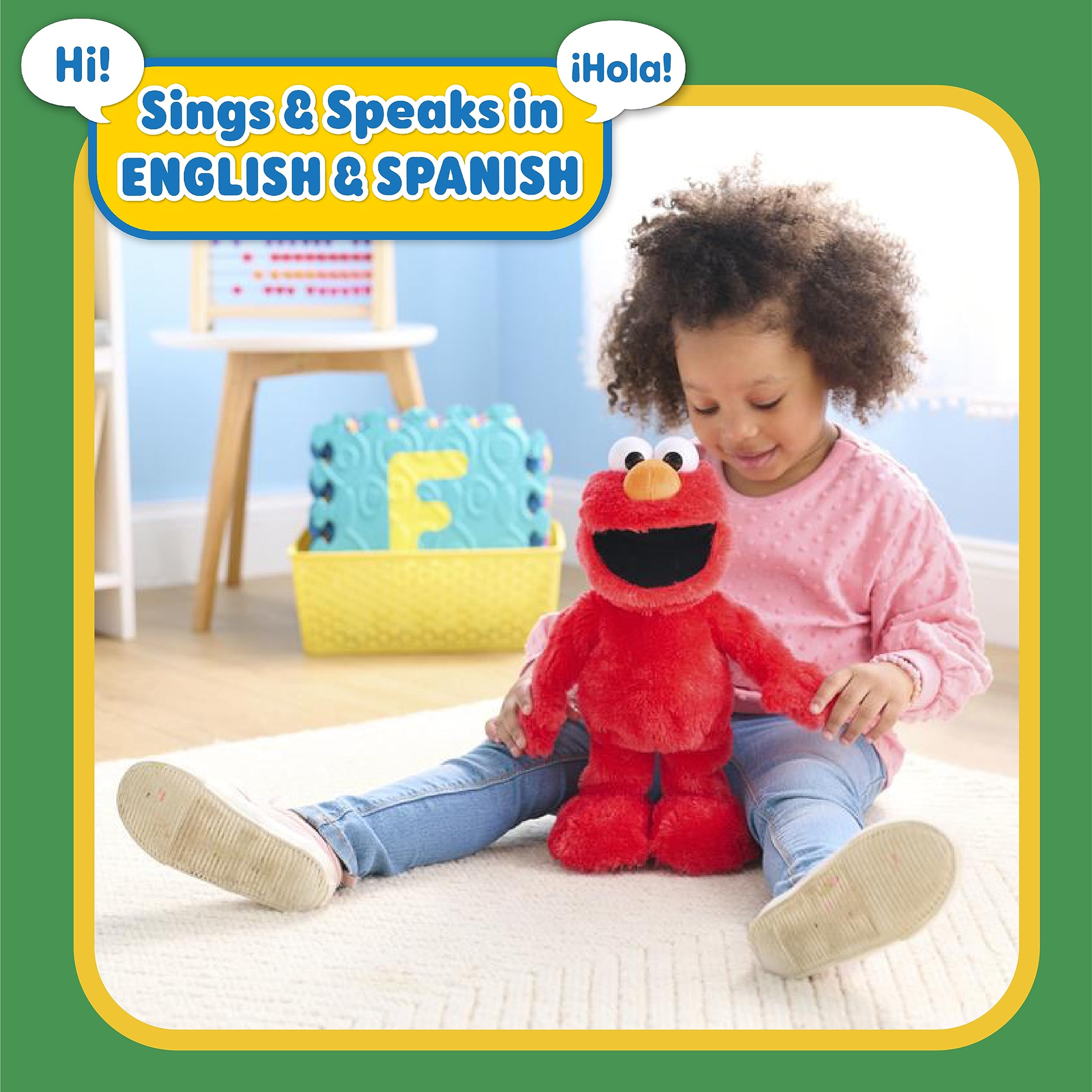 Foto 3 pulgar | Juguete De Peluche Just Play Sesame Street Elmo Slide 35 Cm Para Niños O Más - Venta Internacional.