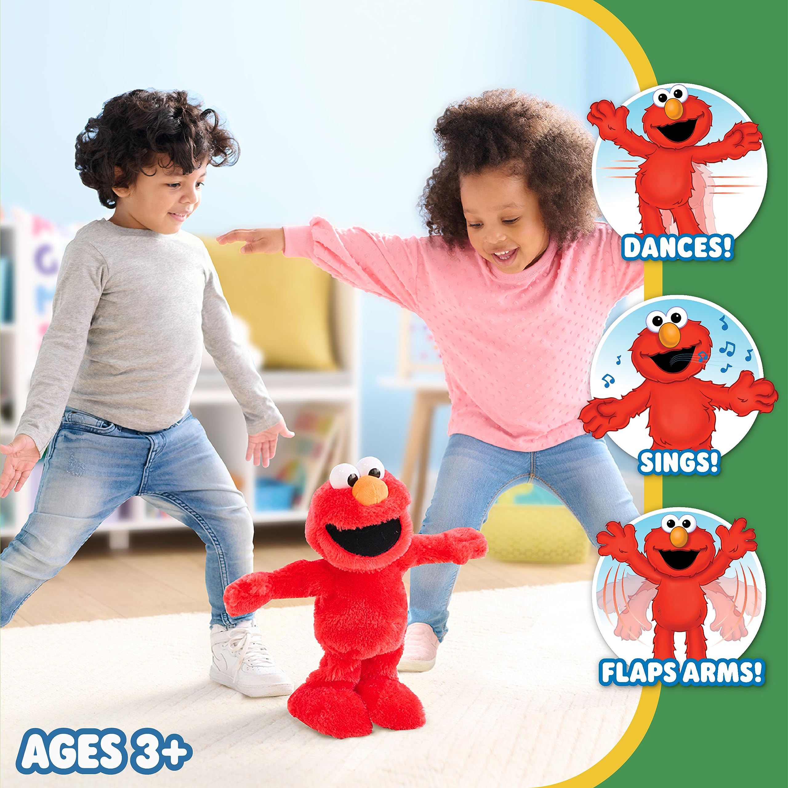 Foto 4 | Juguete De Peluche Just Play Sesame Street Elmo Slide 35 Cm Para Niños O Más - Venta Internacional.