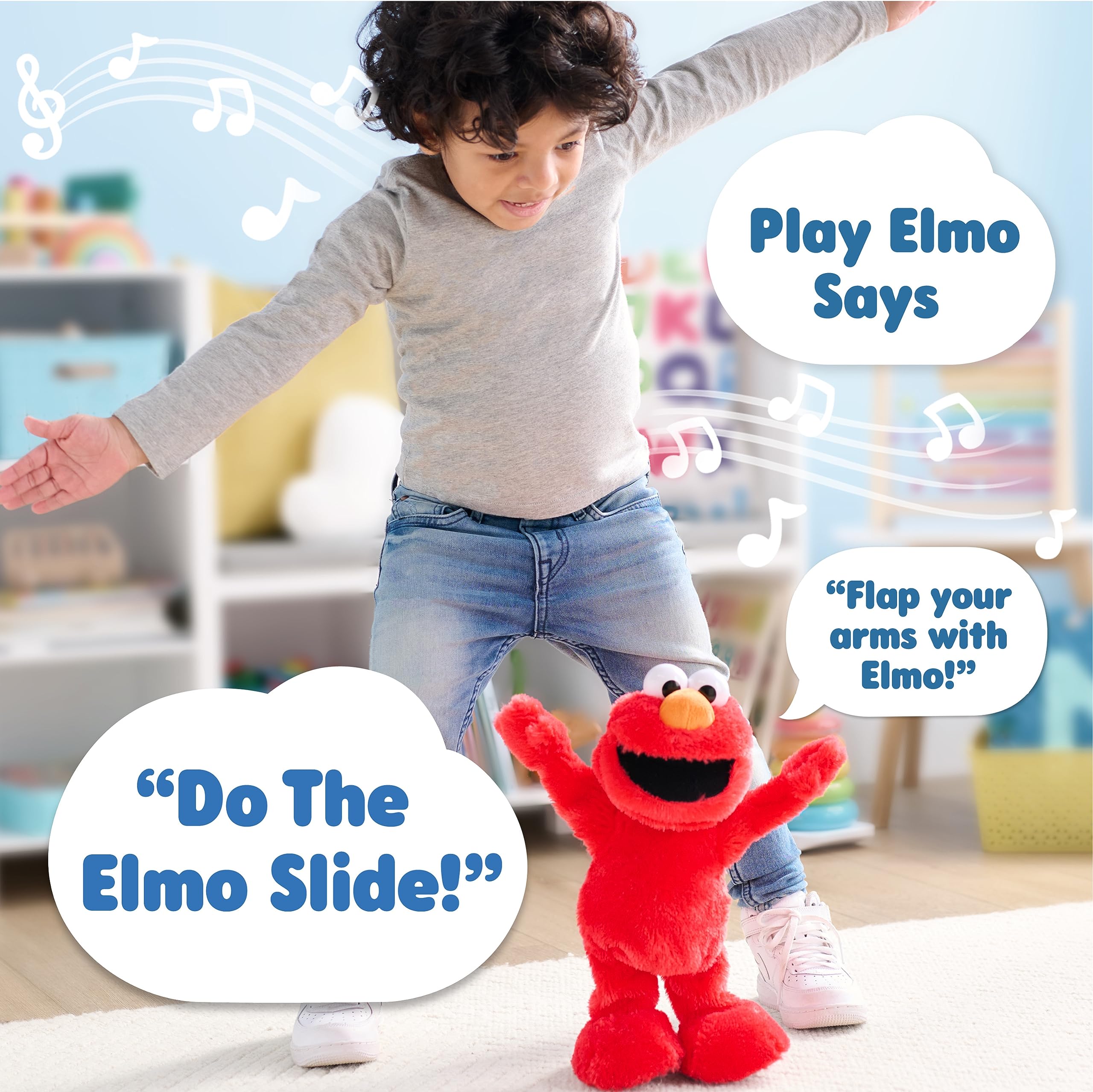Foto 6 pulgar | Juguete De Peluche Just Play Sesame Street Elmo Slide 35 Cm Para Niños O Más - Venta Internacional.