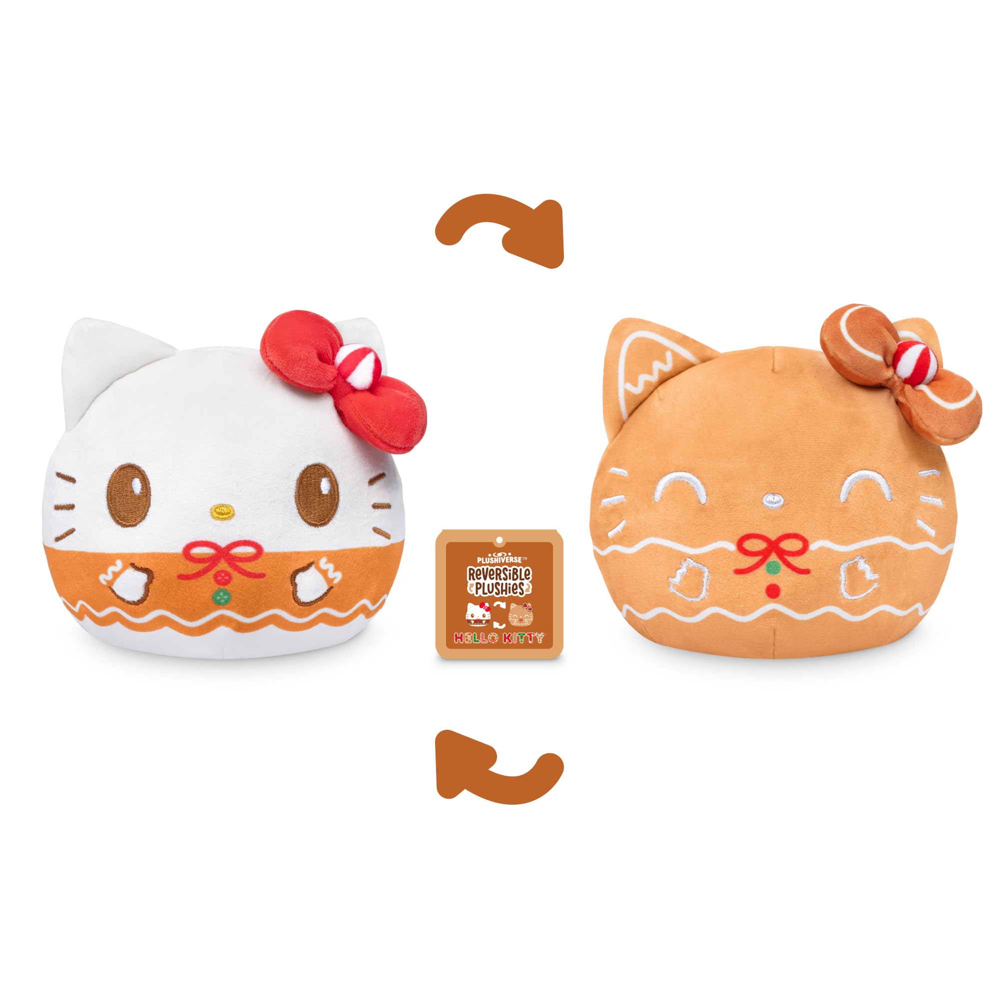 Foto 4 pulgar | Peluche De Peluche Hello Kitty Christmas Reversible 4 - Venta Internacional.
