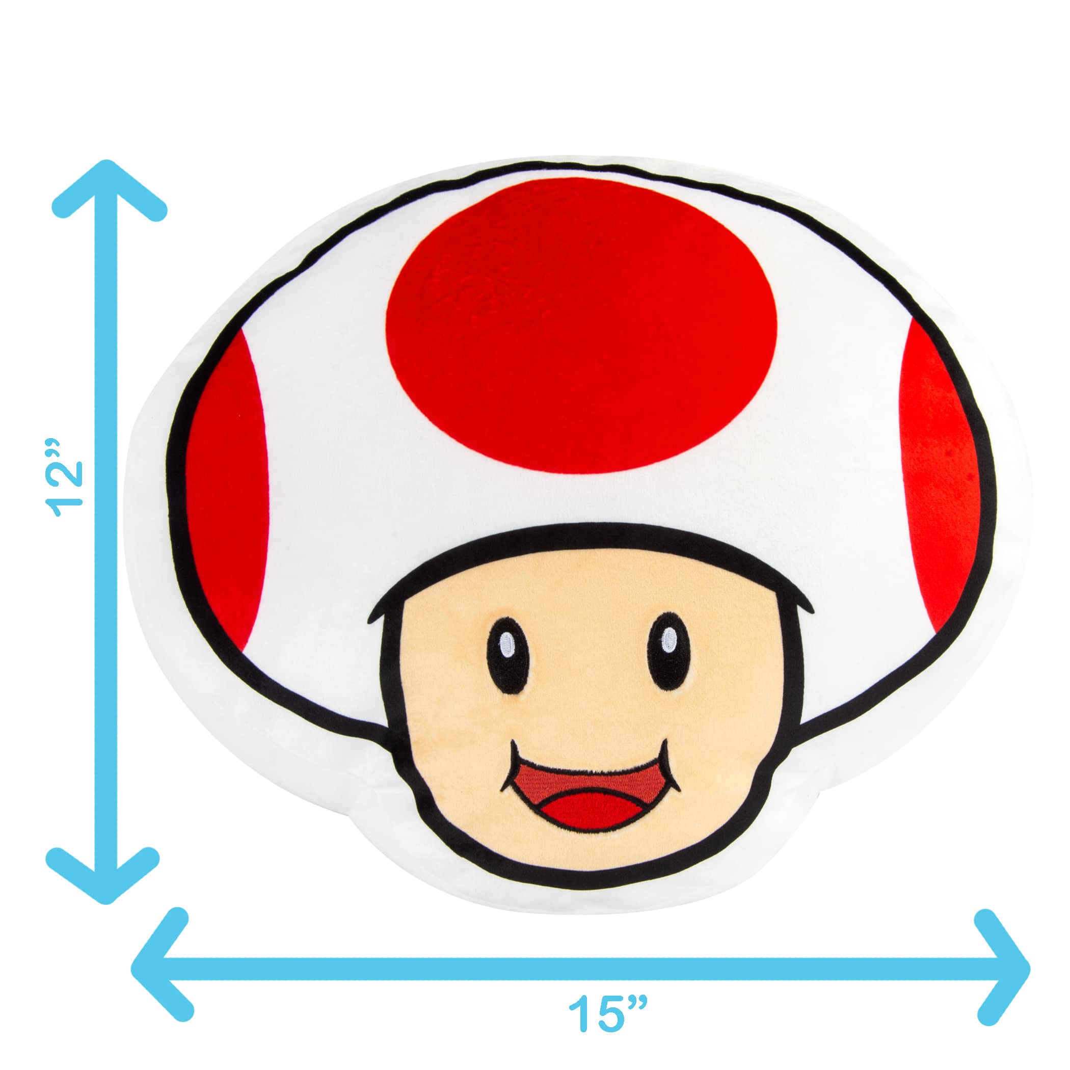 Foto 5 pulgar | Mocasines De Peluche Toy Club Mocchi Nintendo Super Mario Toad 38 Cm - Venta Internacional.