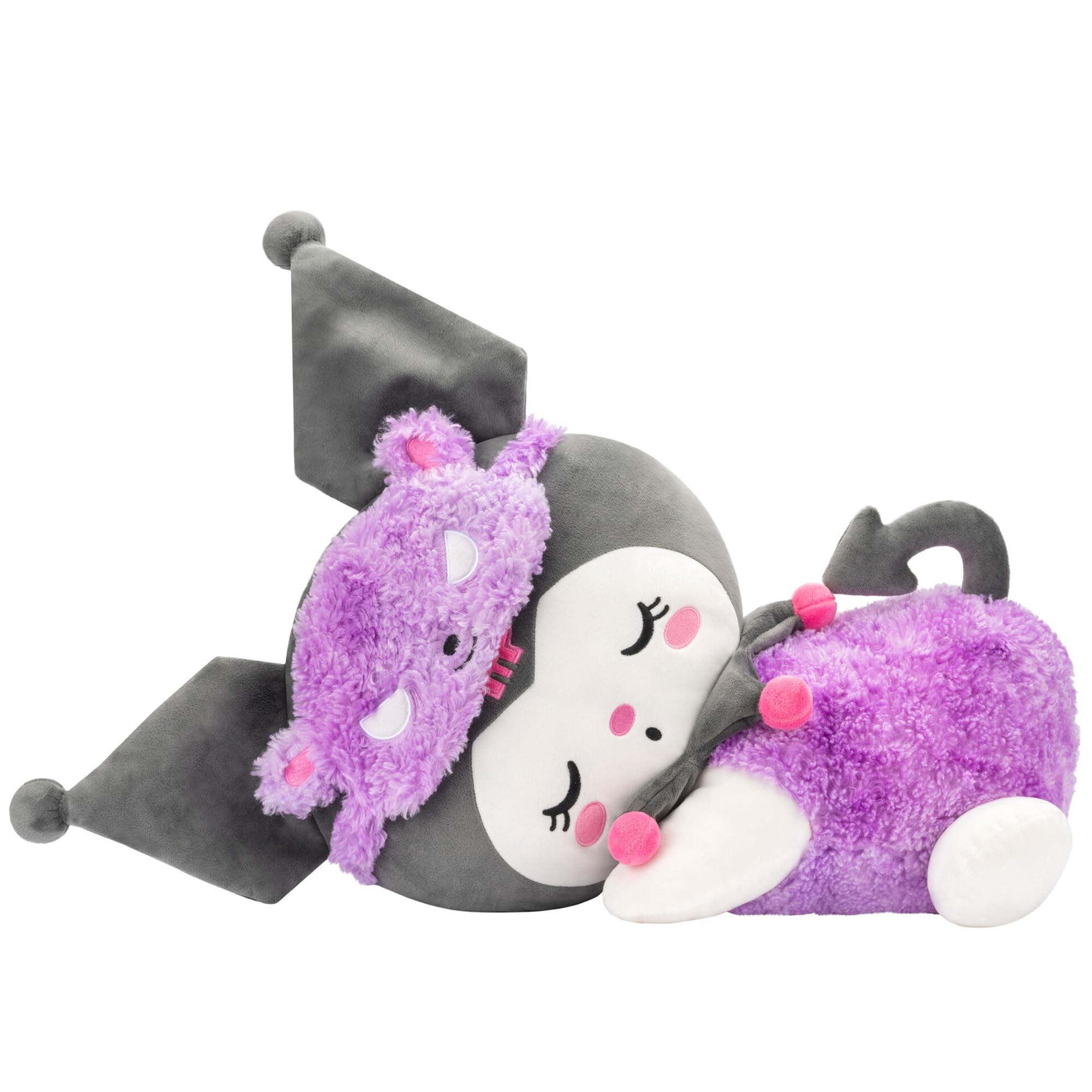 Foto 2 pulgar | Peluche Hello Kitty Kuromi Sleeping 45 Cm Oficial Sanrio - Venta Internacional.