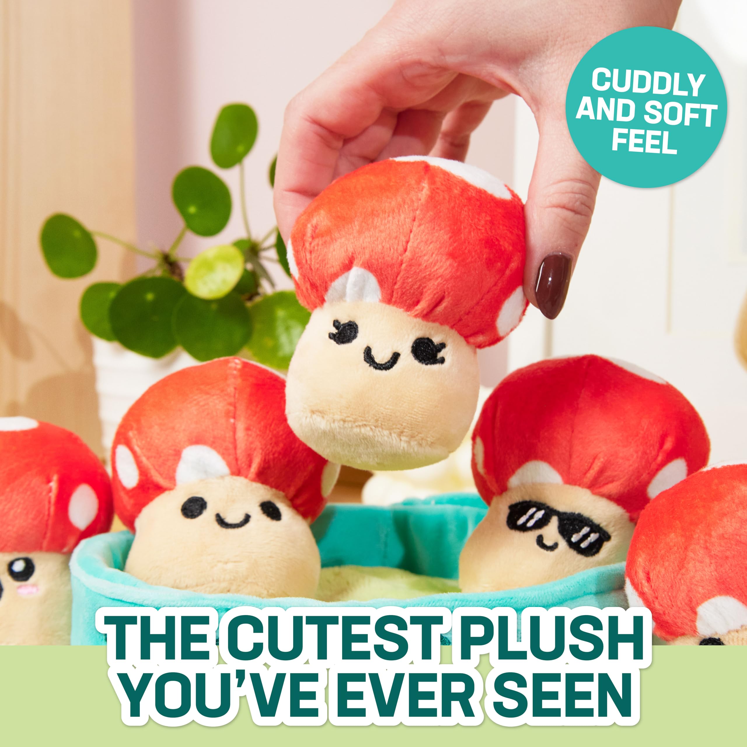 Foto 3 pulgar | Decoración De Hongos De Peluche, Apoyo Emocional, ¿qué Memes? - Venta Internacional.