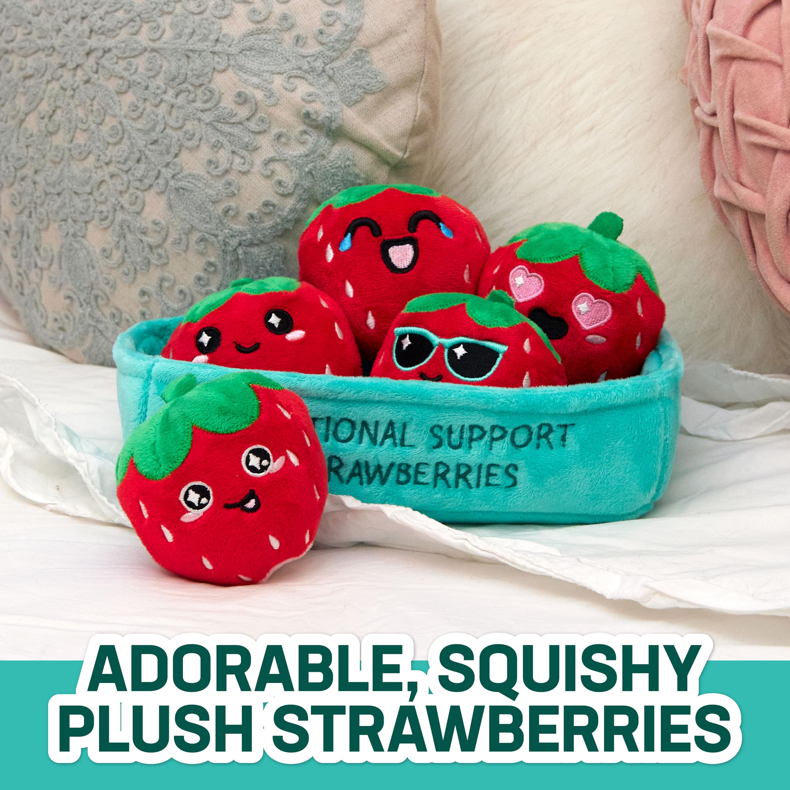 Foto 3 pulgar | Peluche ¿qué Memes? Fresas De Apoyo Emocional - Venta Internacional.