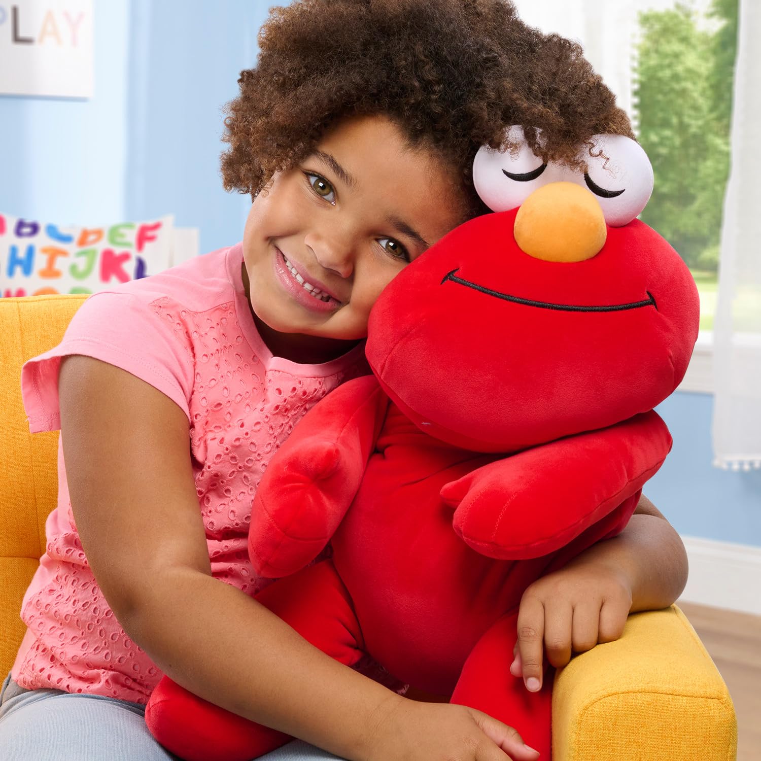Foto 3 pulgar | Juguete De Peluche Just Play Sesame Street Sleepy Friends Elmo 56 Cm - Venta Internacional.