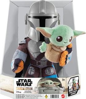Foto 6 | Set De Peluche Mattel Star Wars Clan Of Two Mandalorian Con Grogu - Venta Internacional.