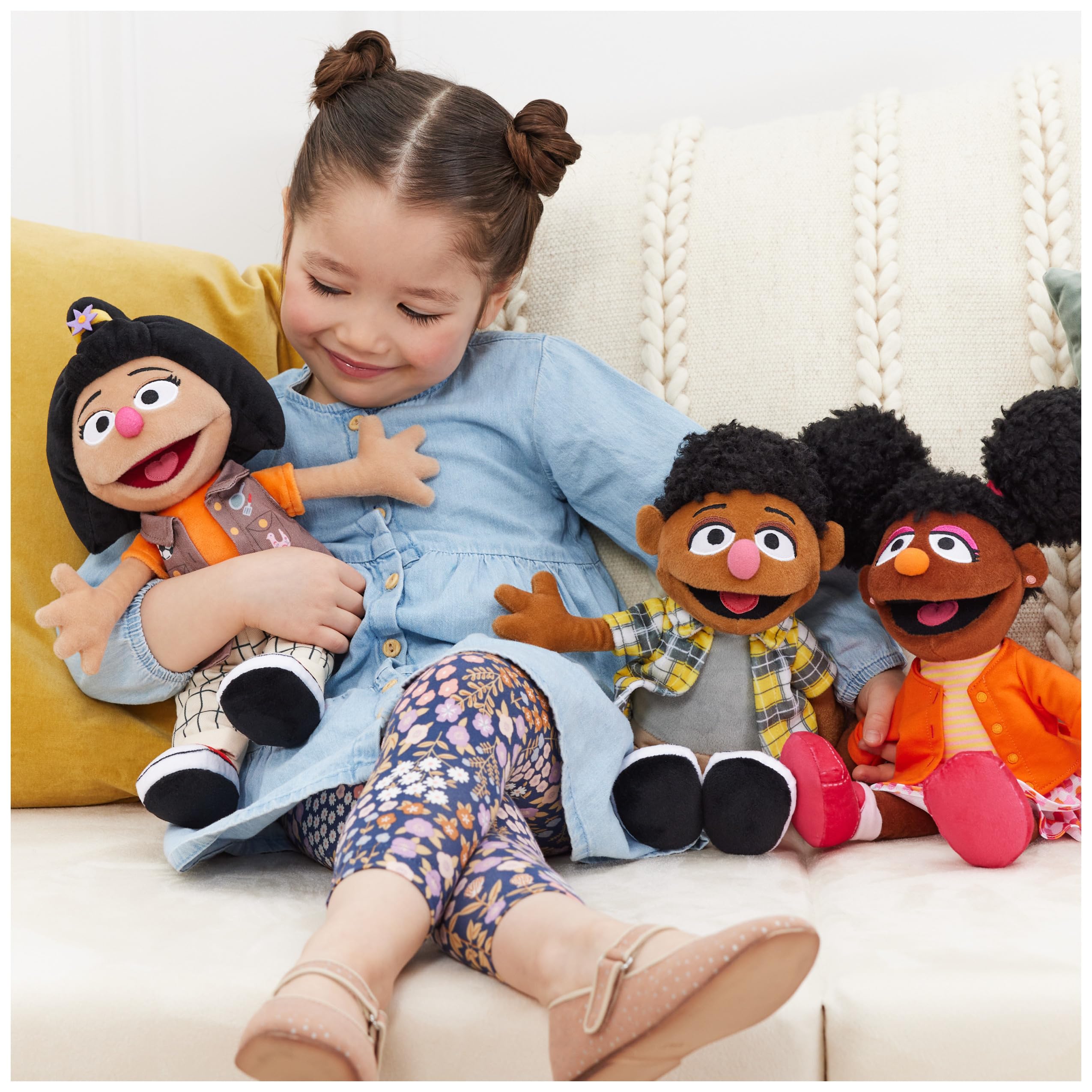Foto 5 pulgar | Muñeca De Peluche Gund Sesame Street Oficial Ji-young, 33 Cm - Venta Internacional.