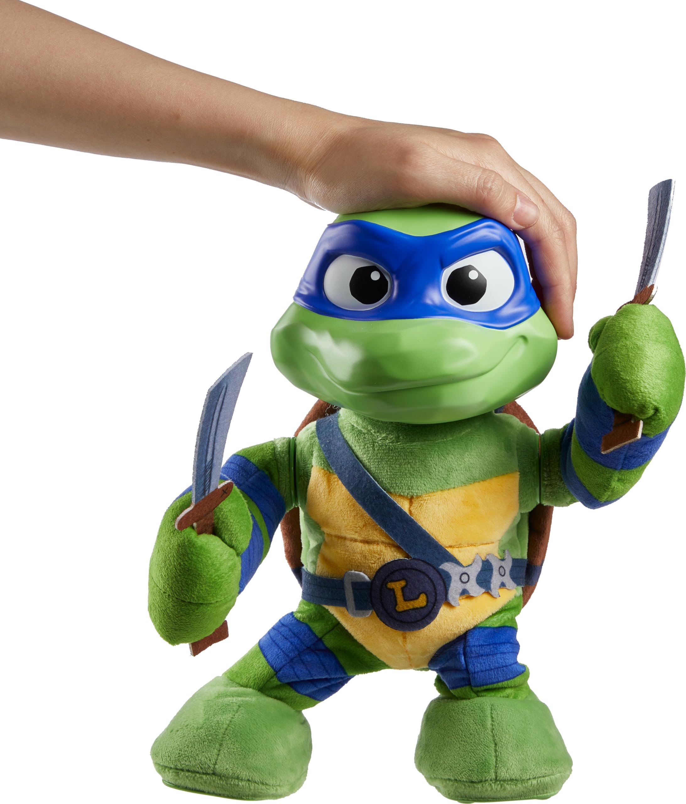Foto 3 pulgar | Peluche Mattel Teenage Mutant Ninja Turtles Leonardo 28 Cm - Venta Internacional.