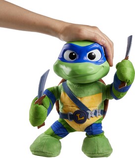 Foto 2 | Peluche Mattel Teenage Mutant Ninja Turtles Leonardo 28 Cm - Venta Internacional.