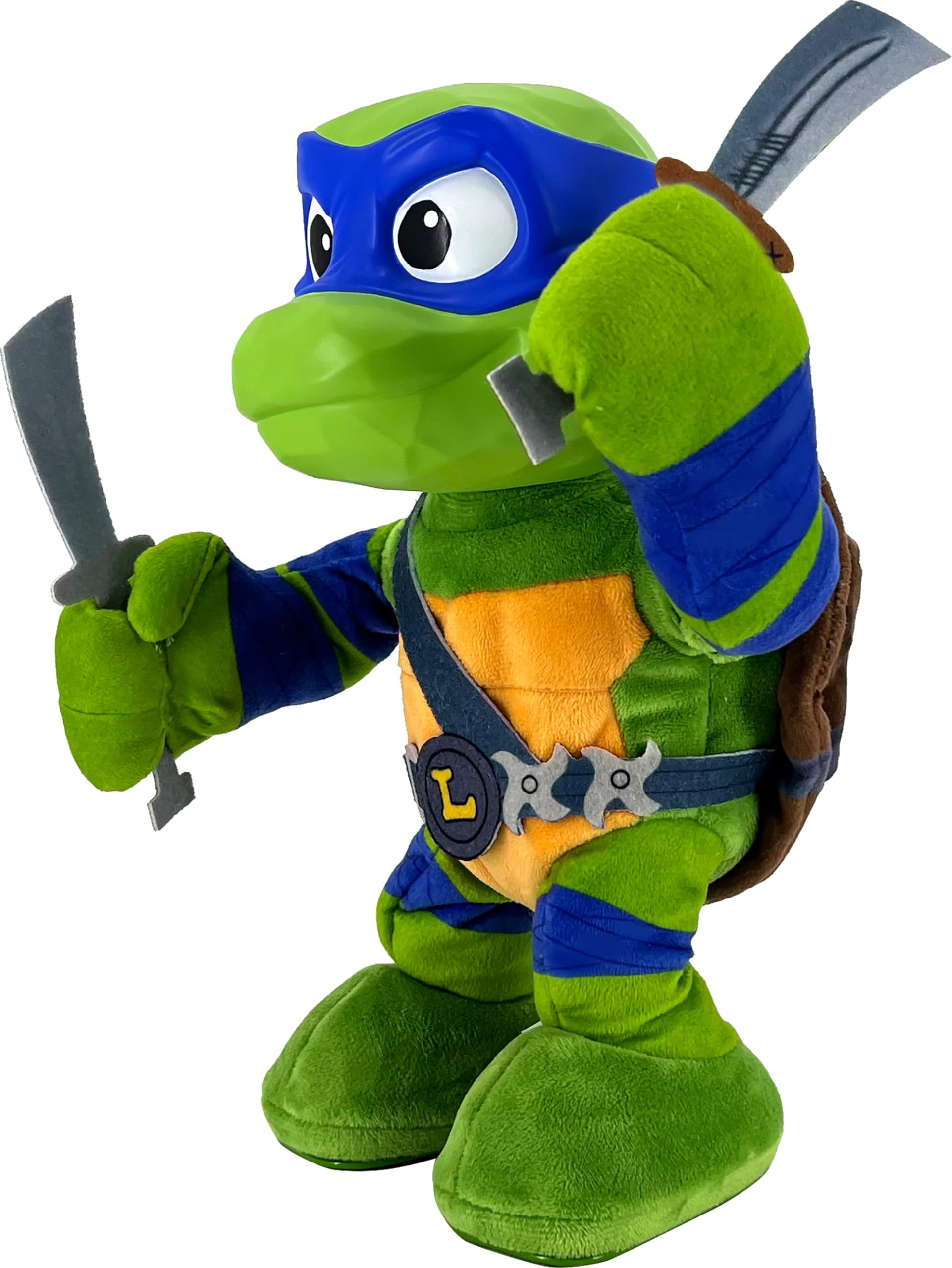 Foto 4 pulgar | Peluche Mattel Teenage Mutant Ninja Turtles Leonardo 28 Cm - Venta Internacional.
