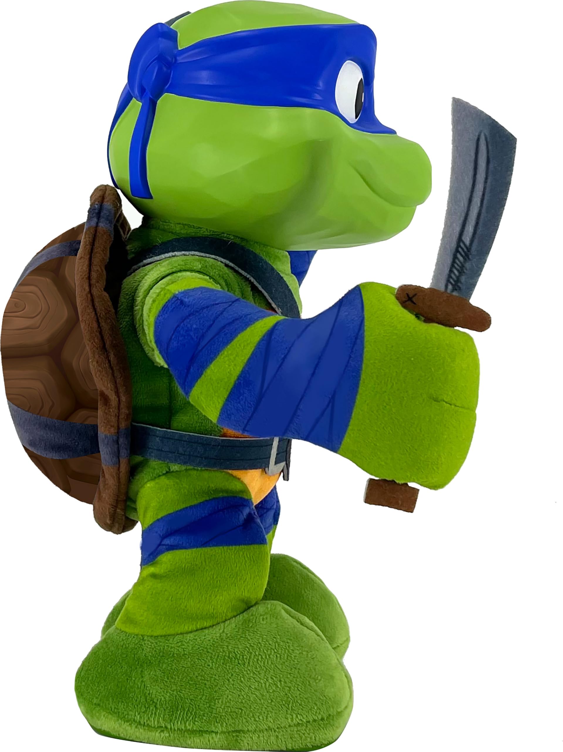 Foto 5 pulgar | Peluche Mattel Teenage Mutant Ninja Turtles Leonardo 28 Cm - Venta Internacional.
