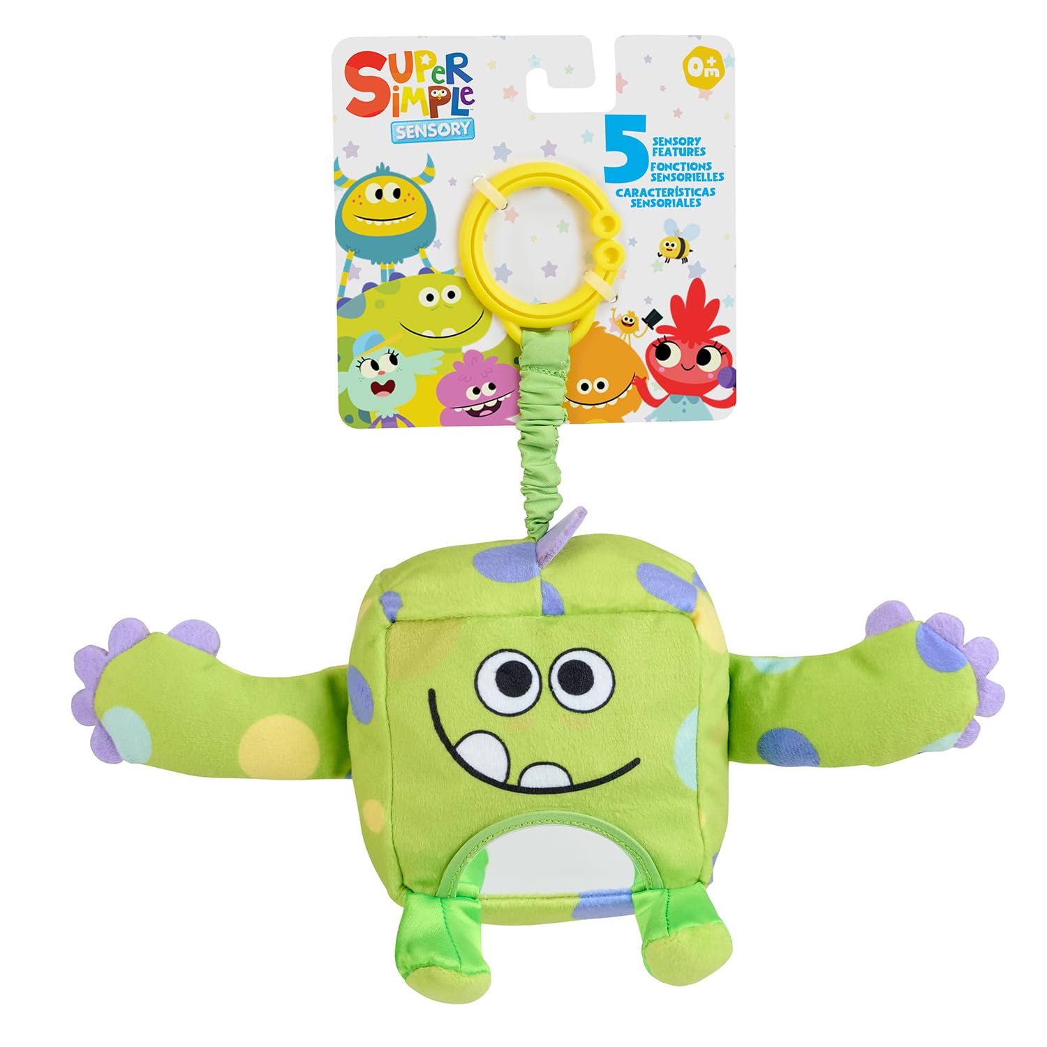 Foto 2 pulgar | Monstruos De Peluche Sensoriales Wowwee Super Simple Hugo Green 0+ - Venta Internacional.