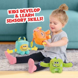 Foto 2 | Monstruos De Peluche Sensoriales Wowwee Super Simple Hugo Green 0+ - Venta Internacional.