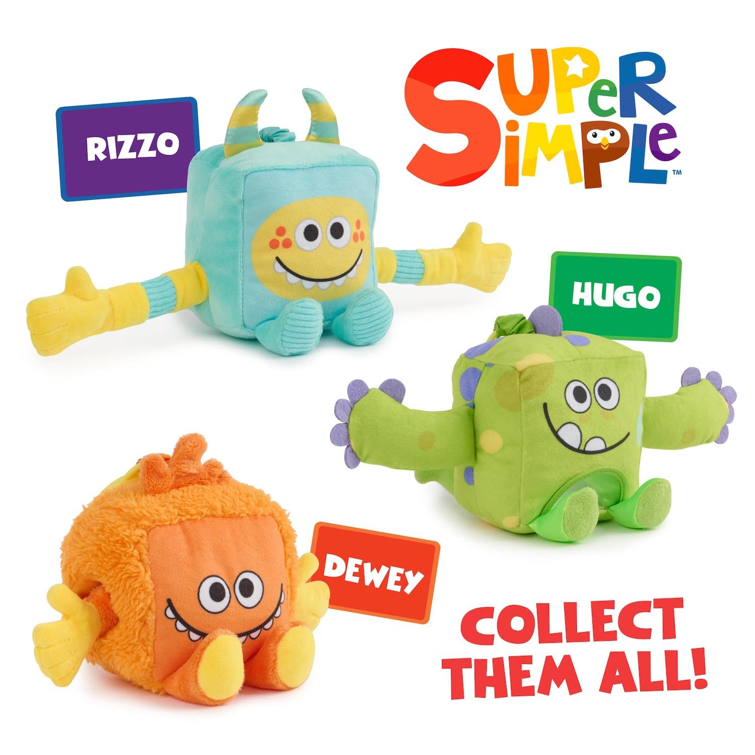 Foto 7 pulgar | Monstruos De Peluche Sensoriales Wowwee Super Simple Hugo Green 0+ - Venta Internacional.