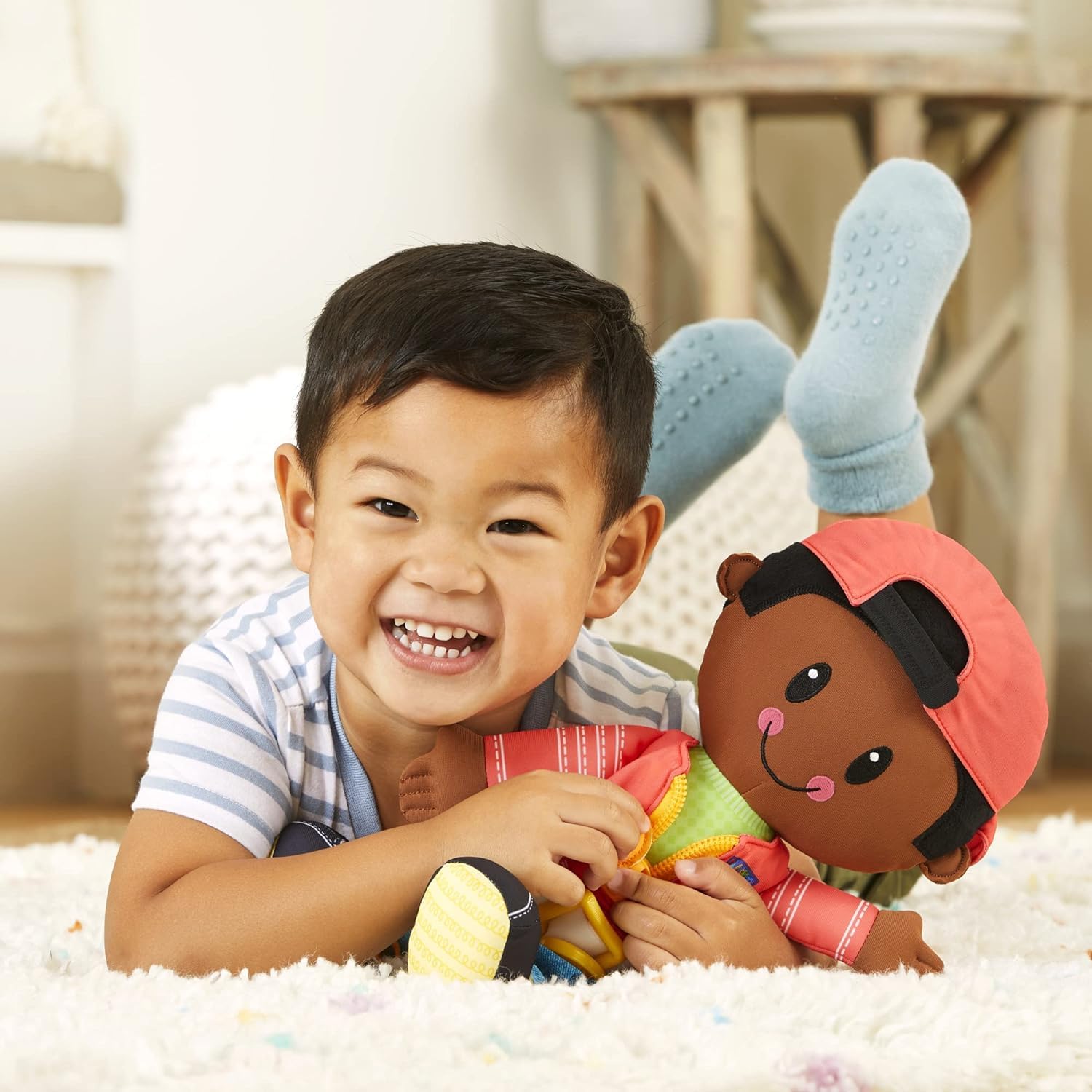 Foto 3 pulgar | Muñeca De Peluche Playskool Dressy Para Niños, Pelo Negro - Venta Internacional.