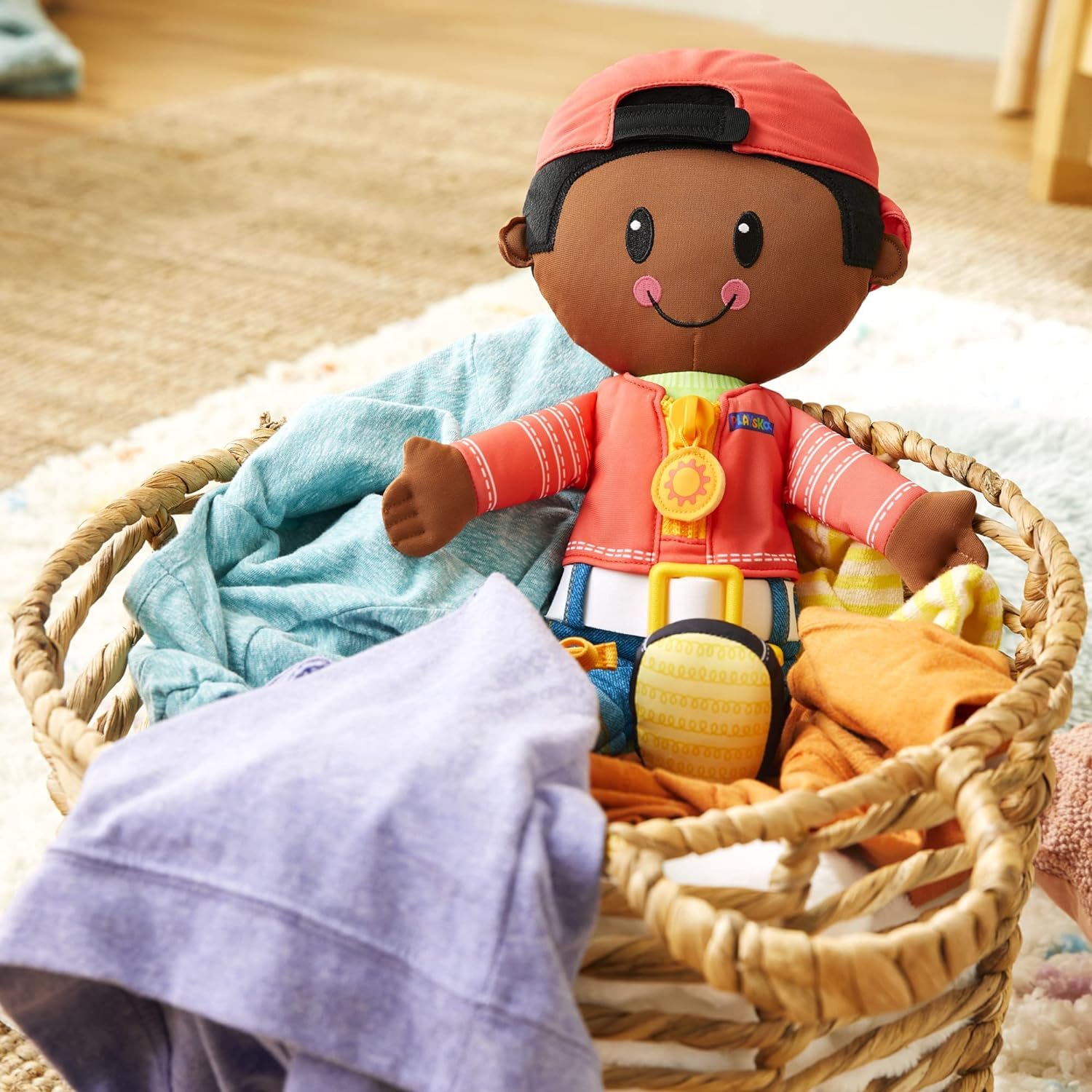 Foto 6 pulgar | Muñeca De Peluche Playskool Dressy Para Niños, Pelo Negro - Venta Internacional.