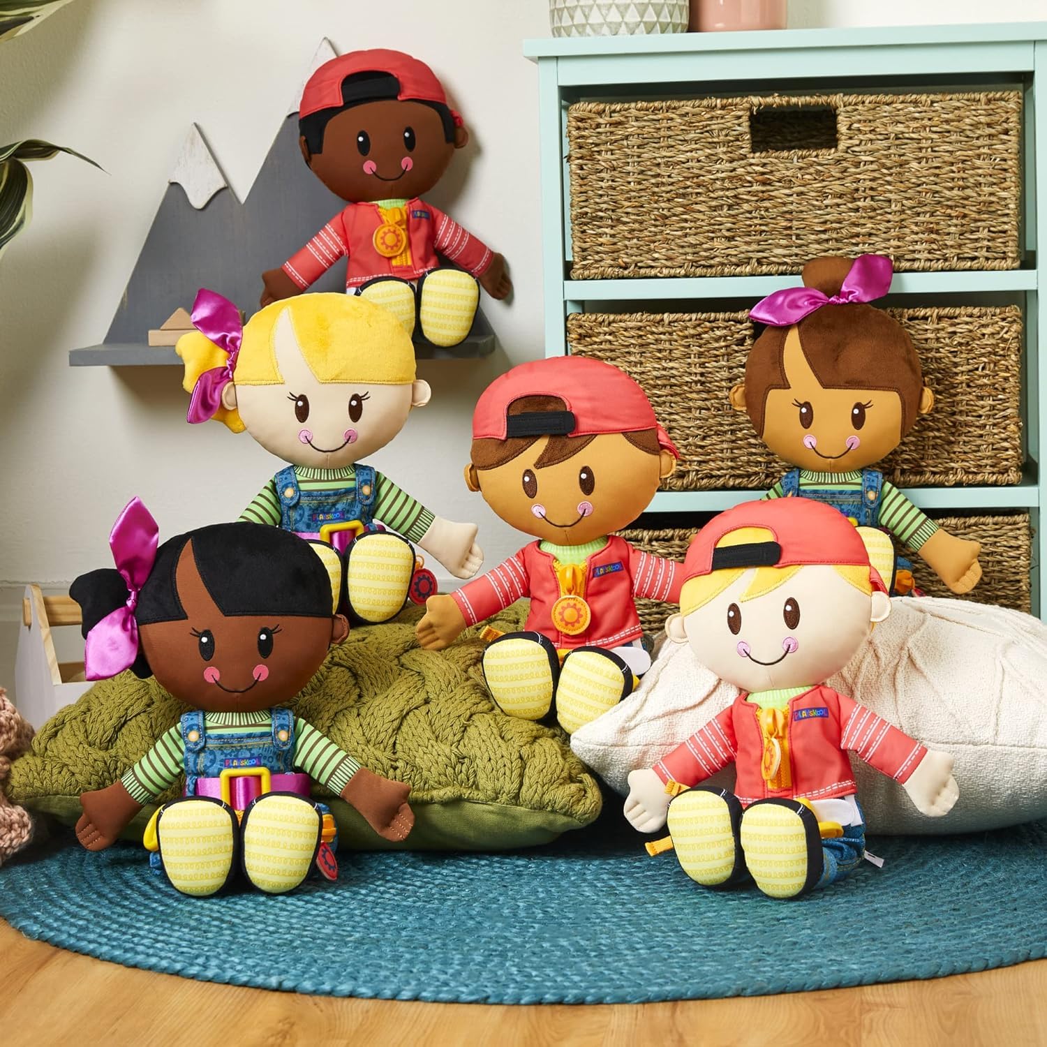 Foto 7 pulgar | Muñeca De Peluche Playskool Dressy Para Niños, Pelo Negro - Venta Internacional.