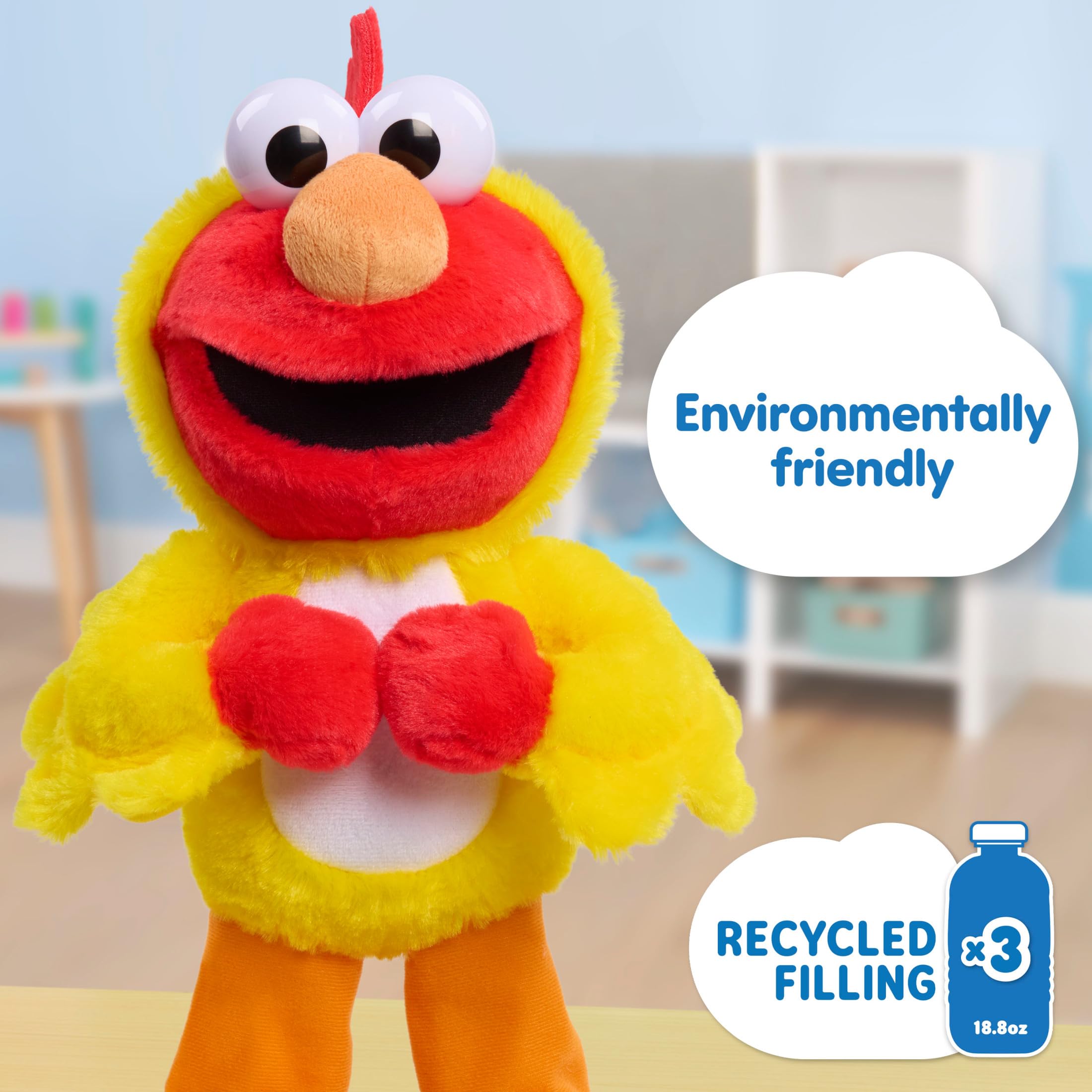 Foto 5 | Juguete De Peluche Just Play Sesame Street Chicken Dance Elmo Durante Más De 2 Años - Venta Internacional.