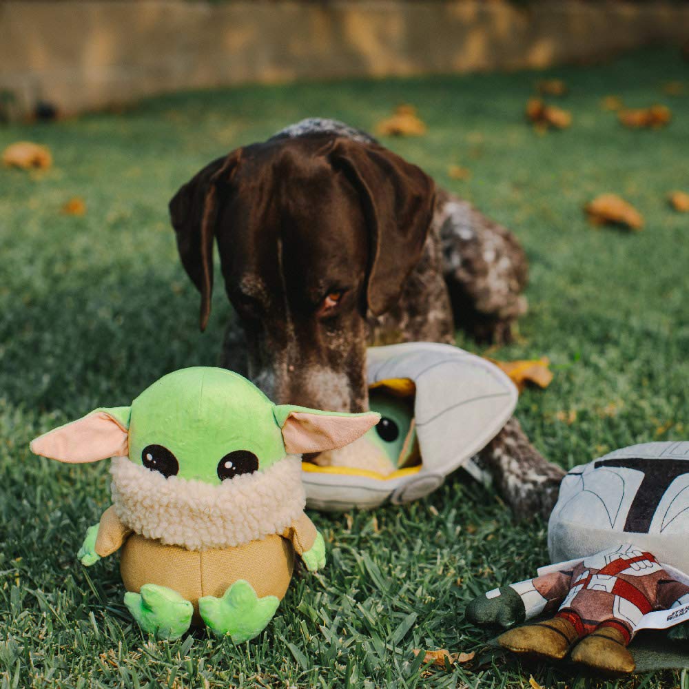 Foto 6 pulgar | Juguete De Peluche Para Perros Squeaker Mandalorian Star Wars Con El Cinturón De Seguridad - Venta Internacional.