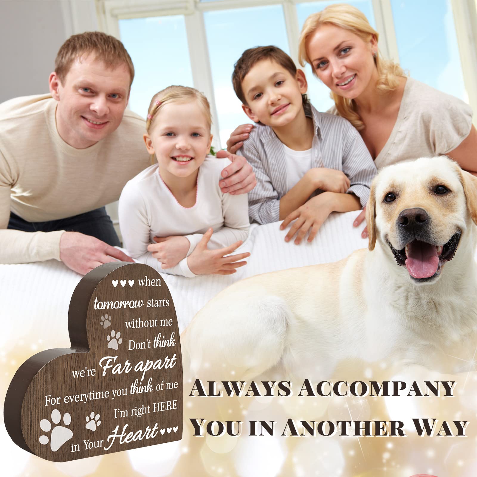 Foto 5 | Letrero De Madera Conmemorativo Para Mascotas, Regalo De Maitys En Recuerdo Del Duelo - Venta Internacional.