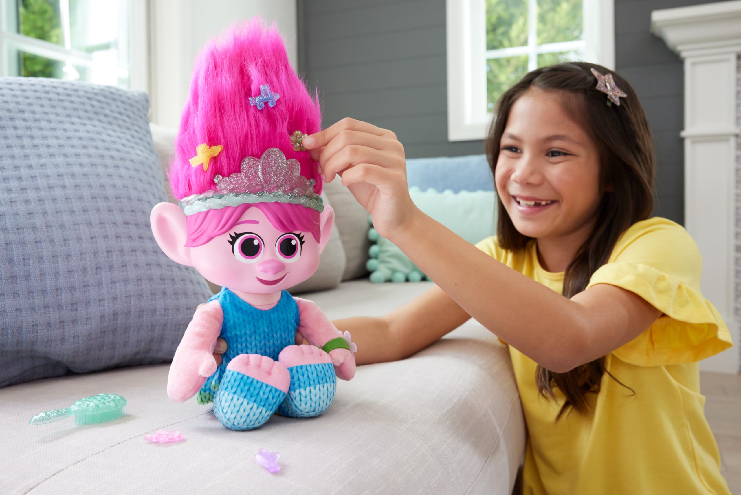 Foto 3 pulgar | Peluche Mattel Dreamworks Trolls Band Together Queen Poppy - Venta Internacional