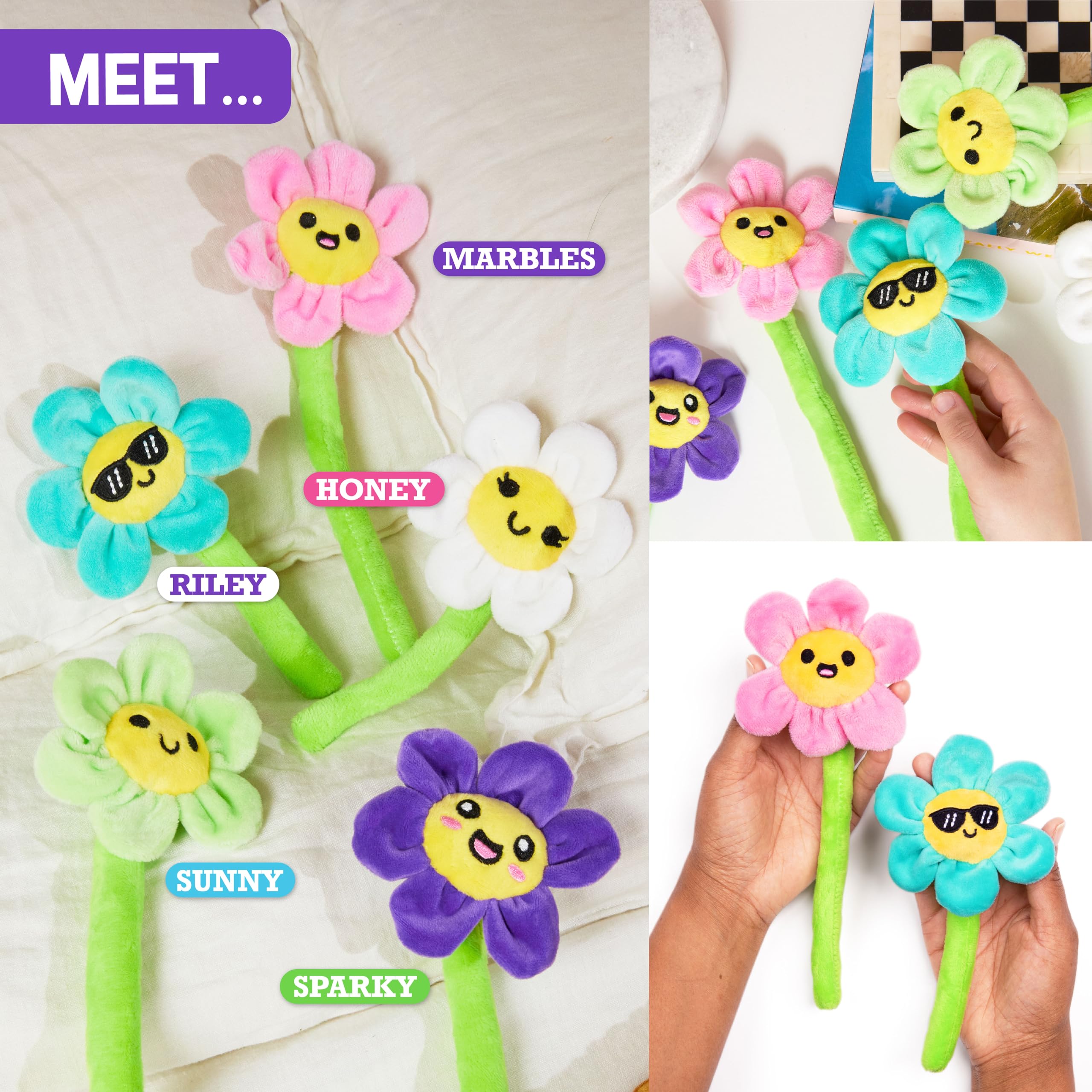 Foto 3 pulgar | Flores De Peluche ¿qué Memes? Flores De Apoyo Emocional - Venta Internacional.