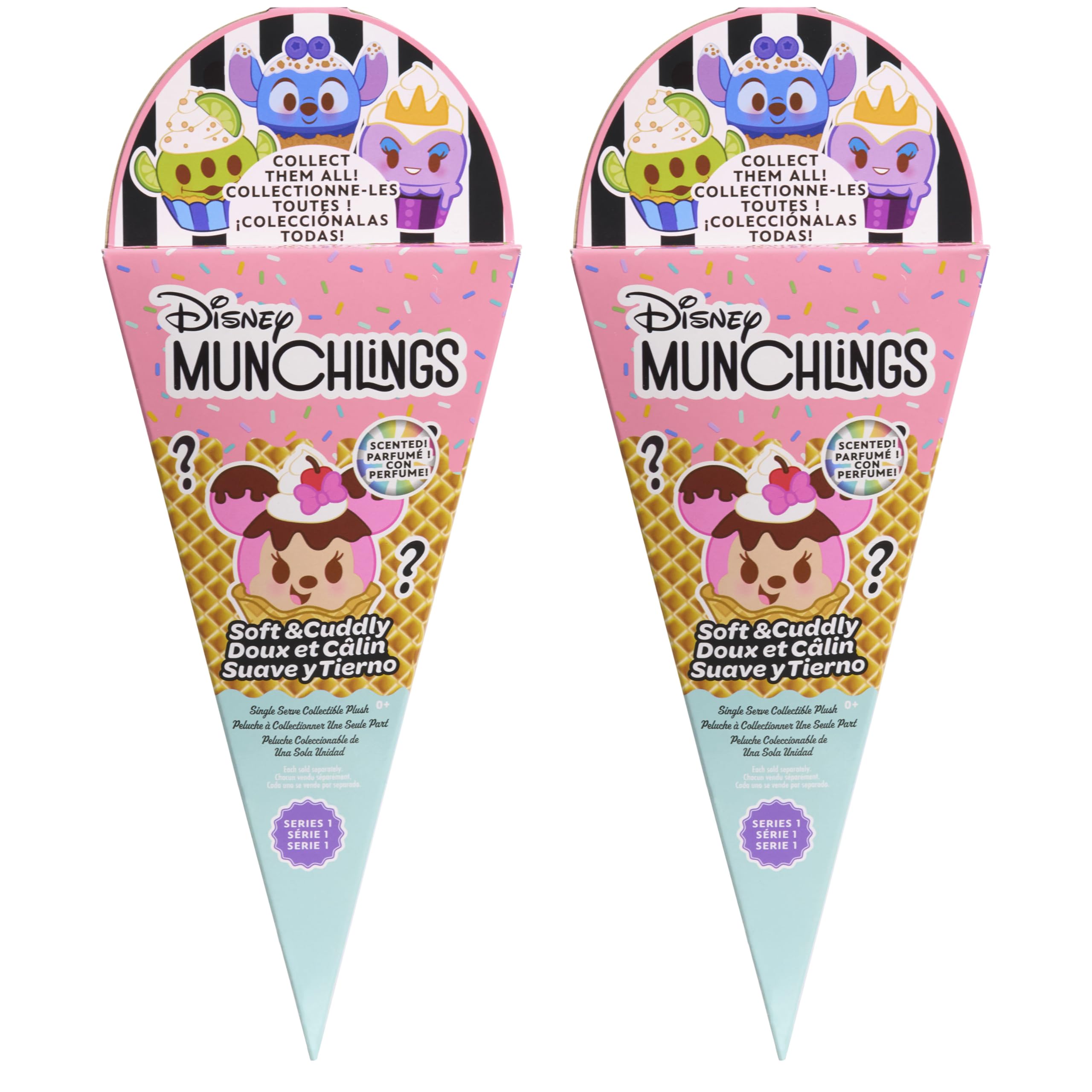 Juguete De Peluche Just Play Disney Munchlings Perfumado, Paquete De 2 - Venta Internacional.