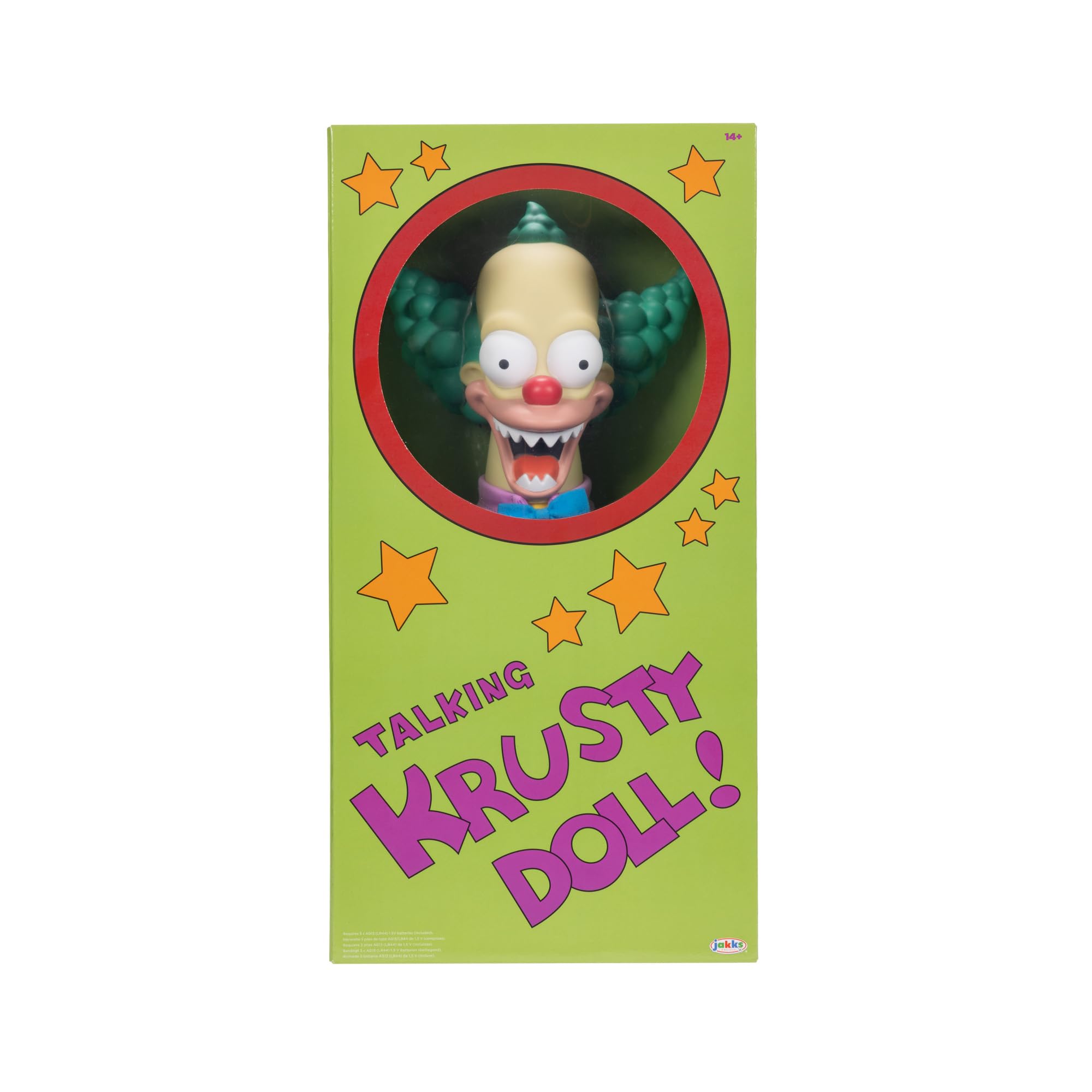 Foto 4 pulgar | Muñeco De Peluche Jakks Pacific Disney Los Simpson Talking Krusty - Venta Internacional.