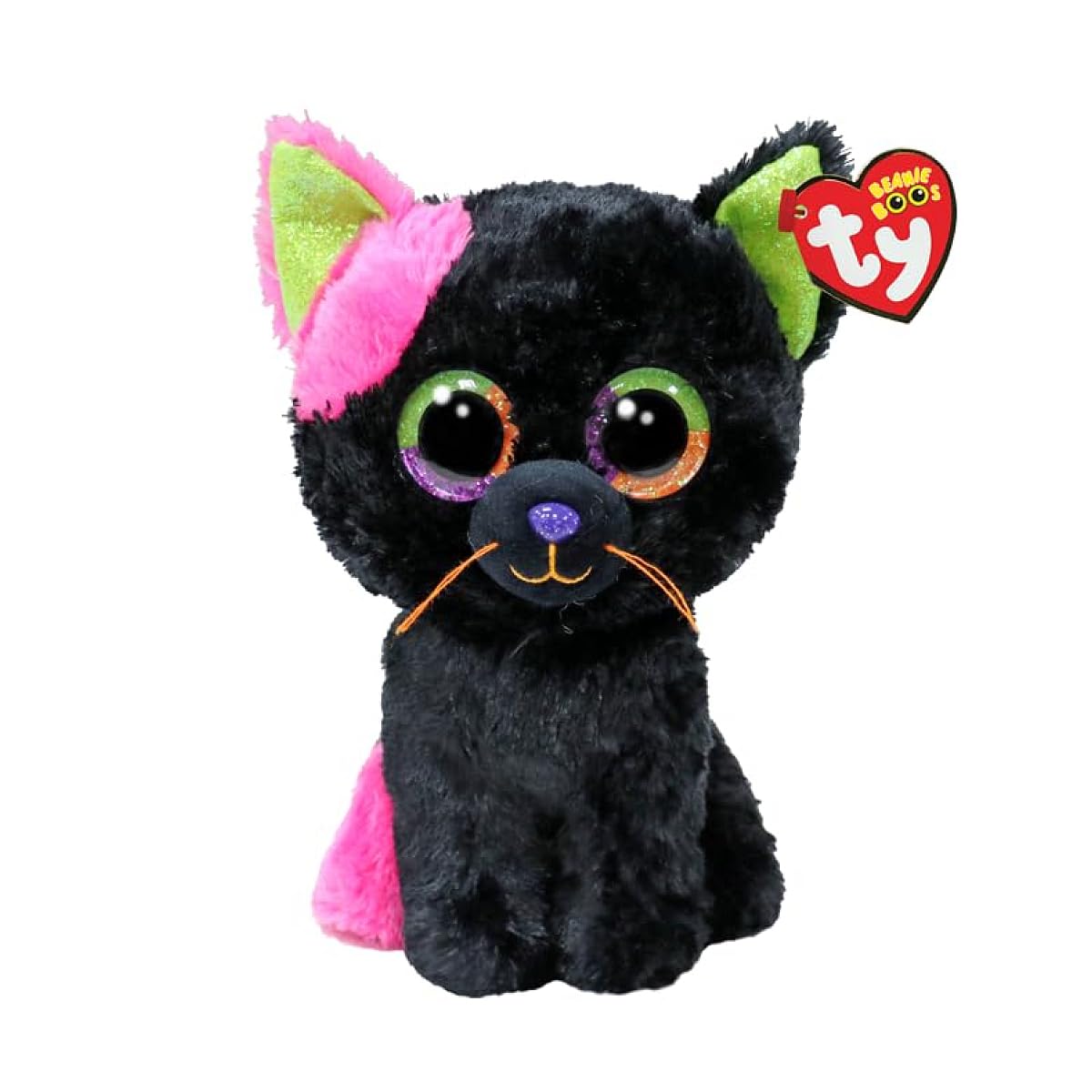 Peluche Ty Beanie Boo Licorice The Black Cat, 15 Cm - Venta Internacional.