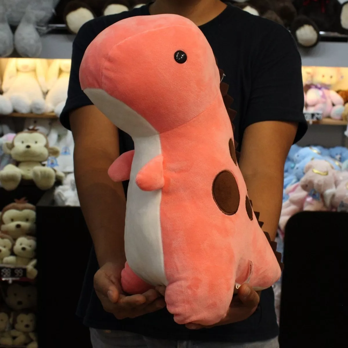 Foto 2 | Dinosaurio Bebe De Peluche T-rex Baby Rosa 42cm Grande